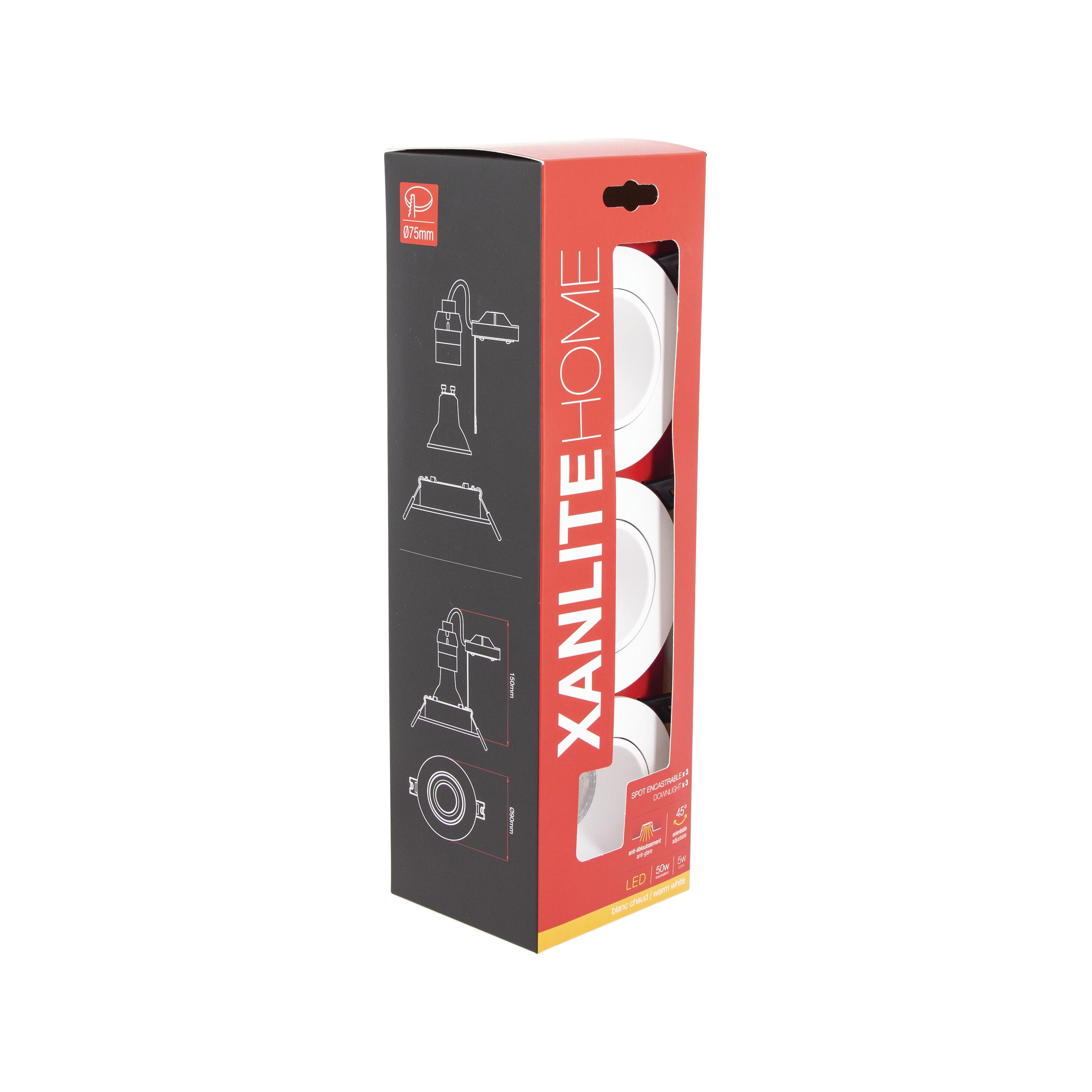 Spots encastrables 345lm lot de 3 - YANTEC - 2