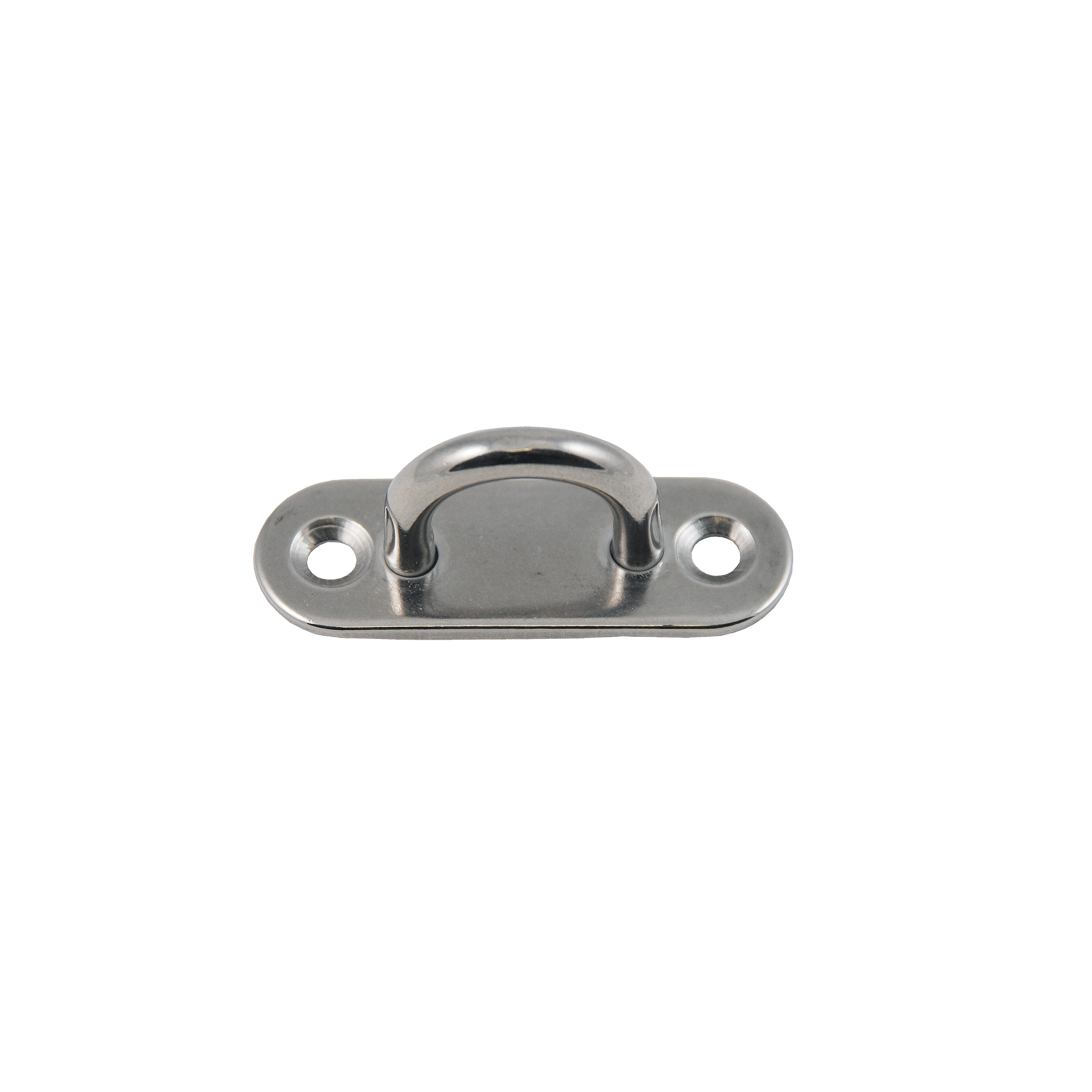 Platine oeil inox entraxe 17 mm 60x20mm 2 pièces - 2