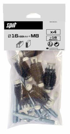Lot de 4 tamis mousse + goujons m8 - 3