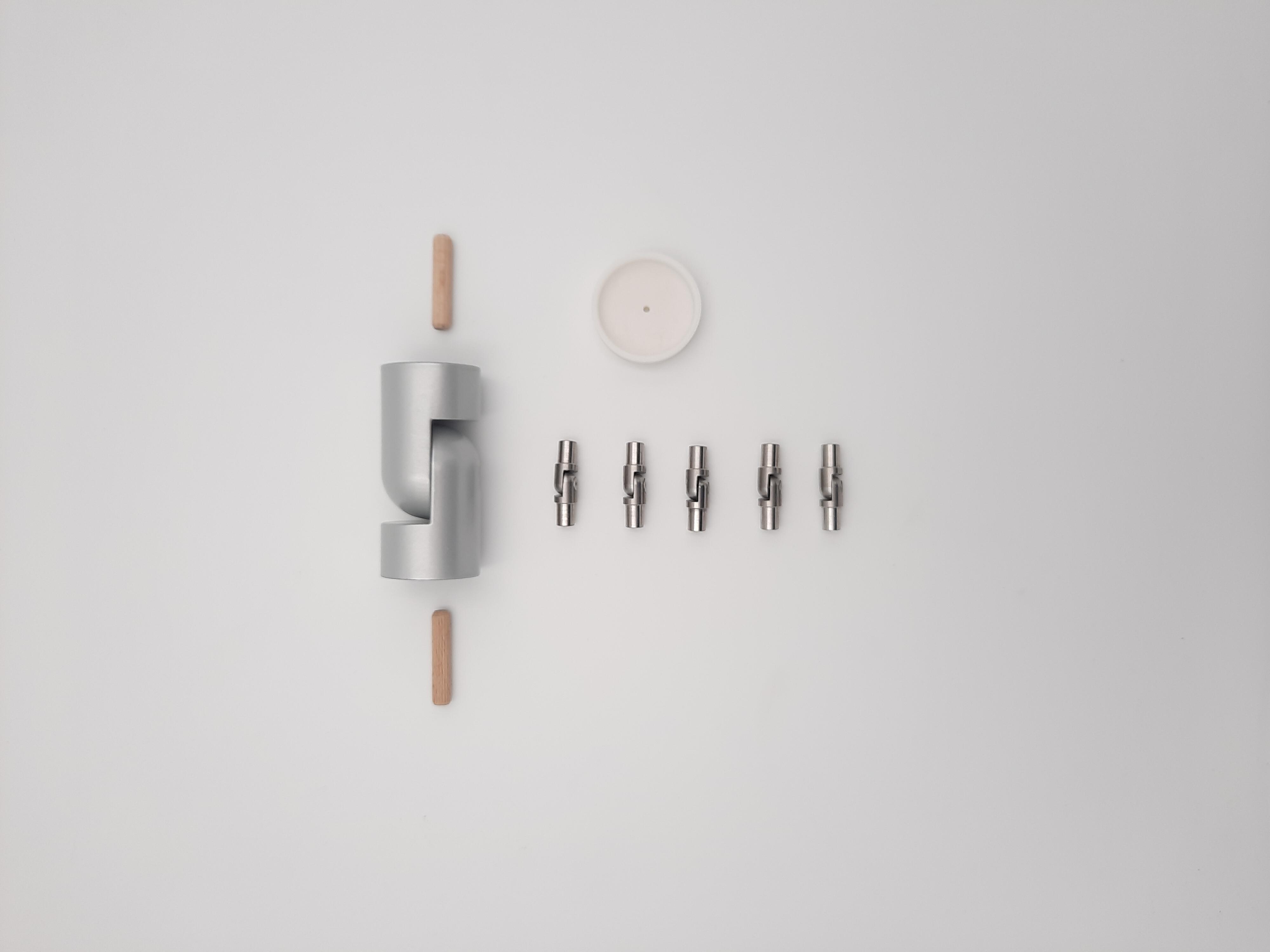 INTERIO KIT D'ANGLE - ACIER RAL 9006 - 3