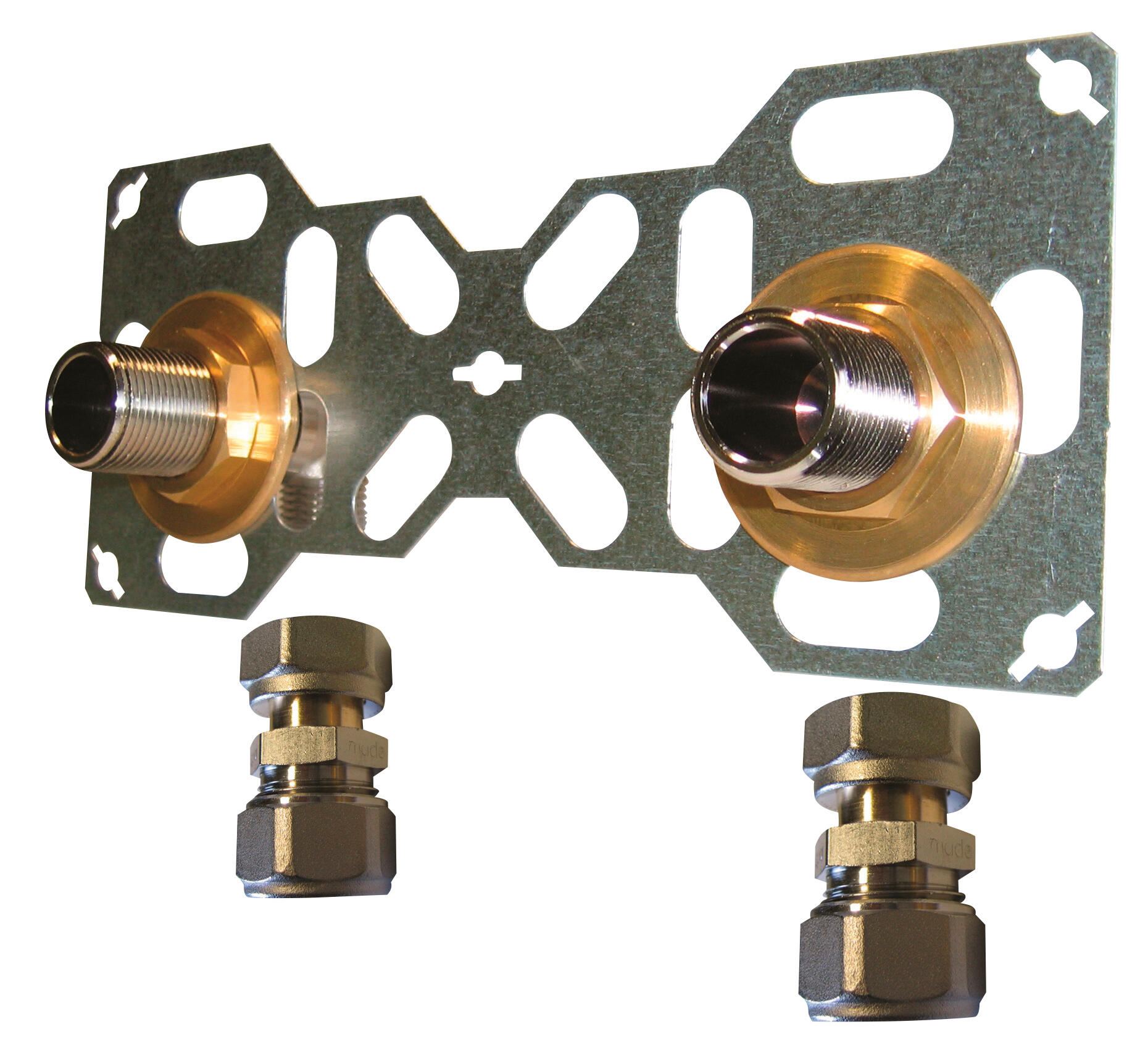Kit de fixation robinetterie double pour installation en multicouche à compression Diam.16 mm Easy Fix - 2
