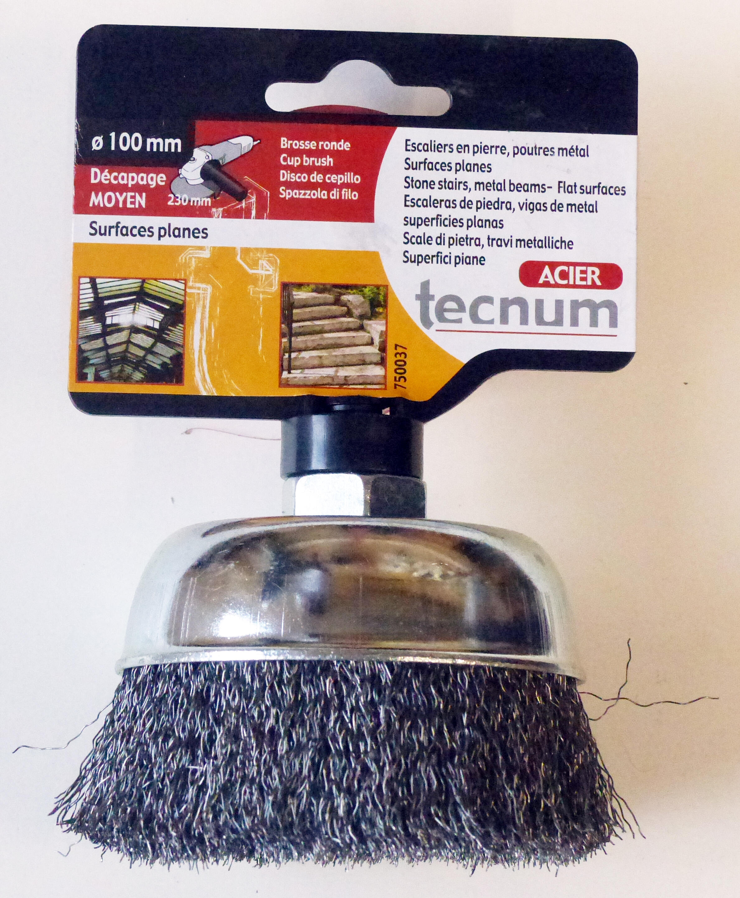 Brosse abrasive pour meuleuse Diam.100 mm  - FARTOOLS - TECNUM - 6