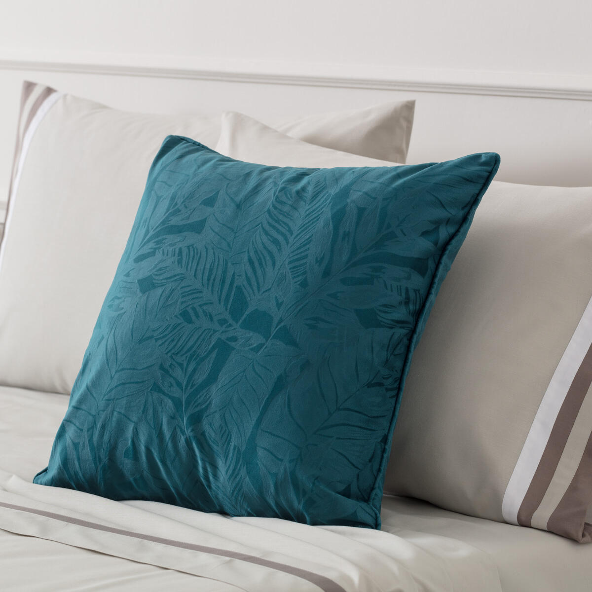 Fodera per cuscino velluto Savana petrolio 50 x 50 cm - 3