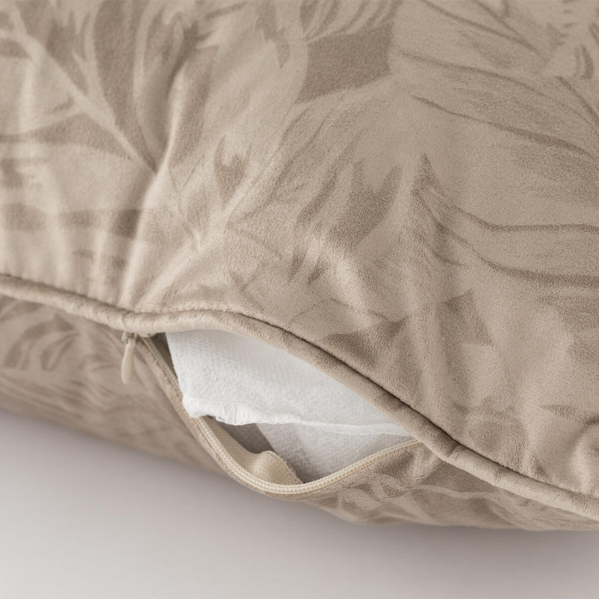 Fodera per cuscino velluto Savana tortora 50 x 50 cm - 5