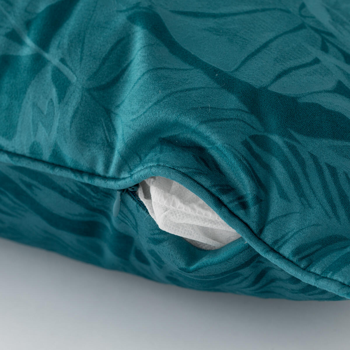 Fodera per cuscino velluto Savana petrolio 50 x 50 cm - 5