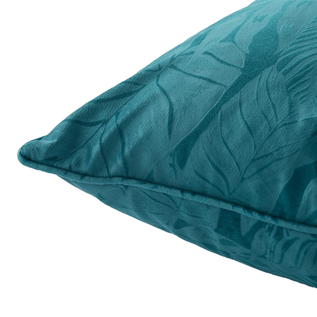 Fodera per cuscino velluto Savana petrolio 50 x 50 cm - 4