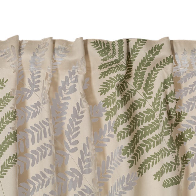 Tenda Tania salvia, passanti nascosti 140x295 cm