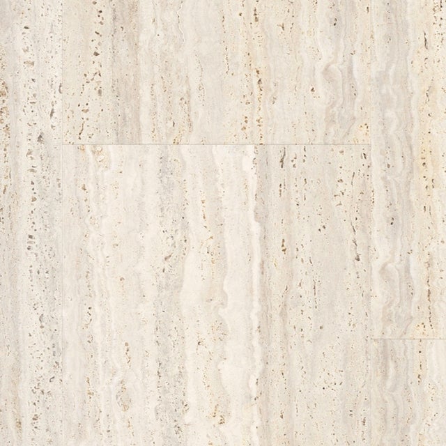 Loseta vinílica PVC clic forte SENSO CLIC 3 efecto piedra beige TRAVERTIN IVORY GERFLOR