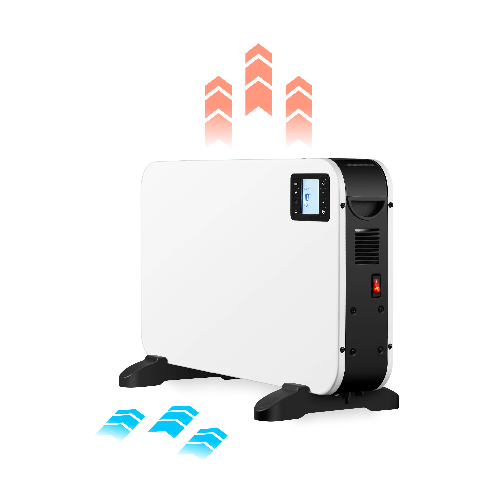 Convector eléctrico KSIX 2000w WIFI - 3