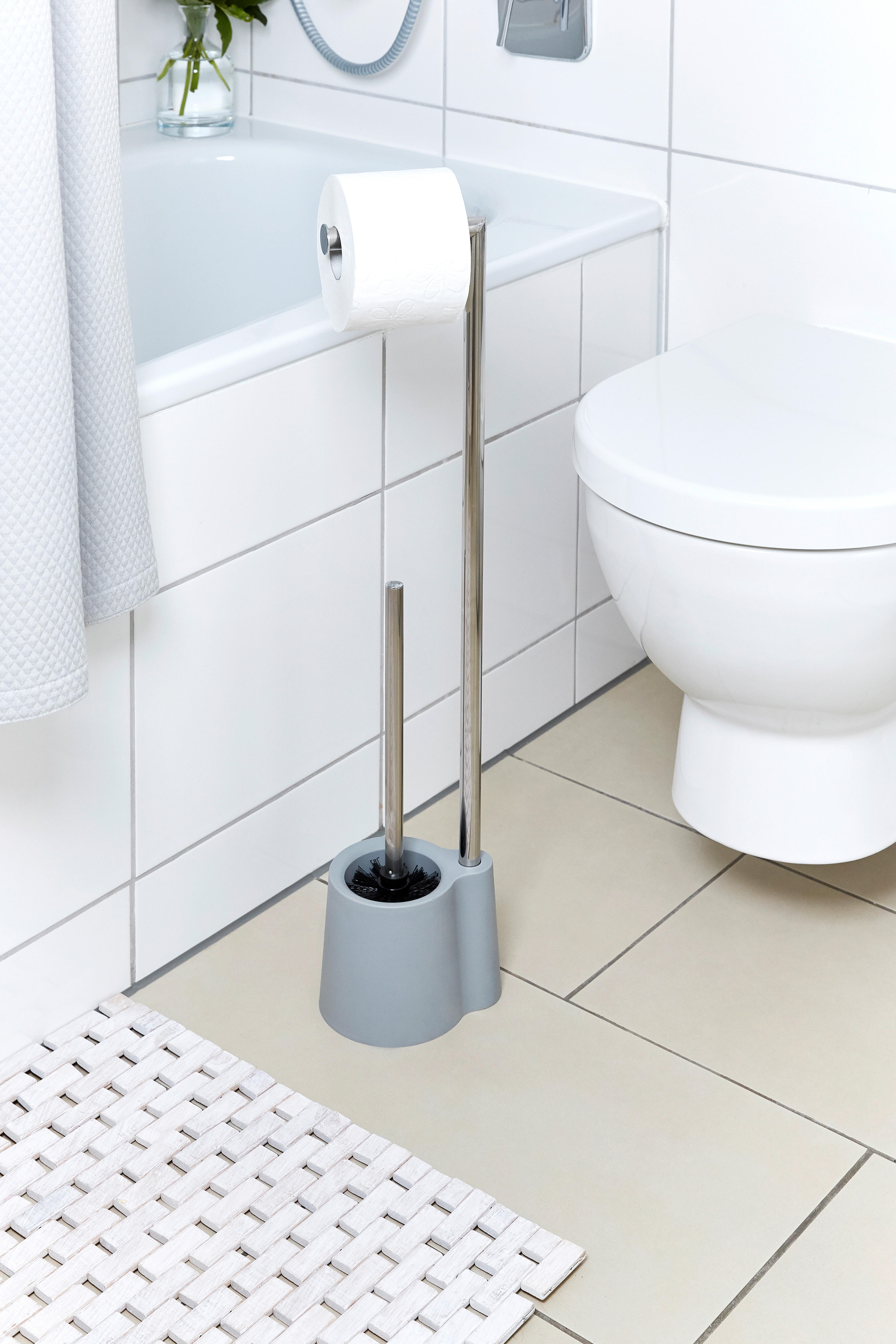 Piaçaba e porta-rolo cinza Avola - 3