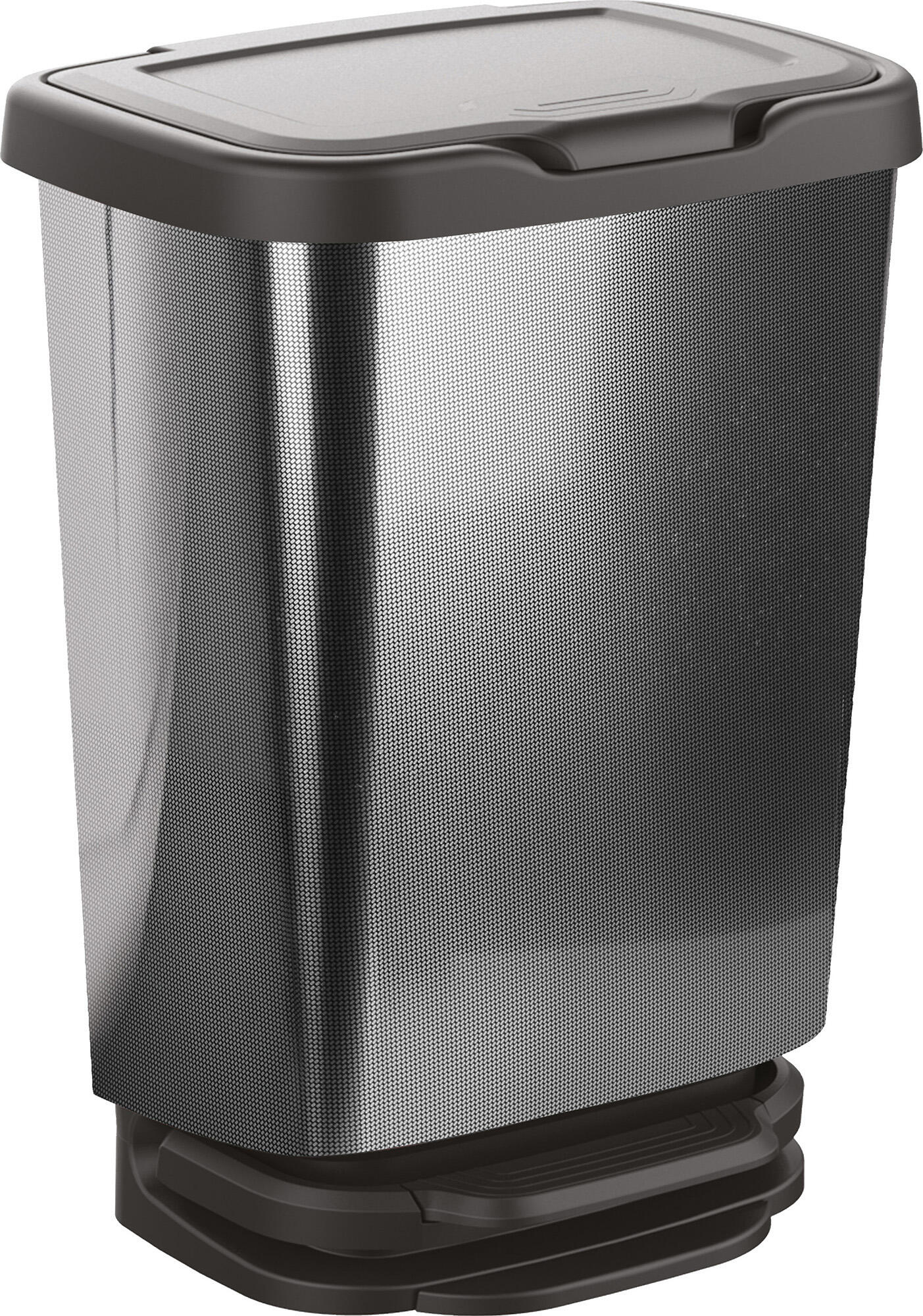Cubo de la basura con pedal jive mondex 20l efecto carbono