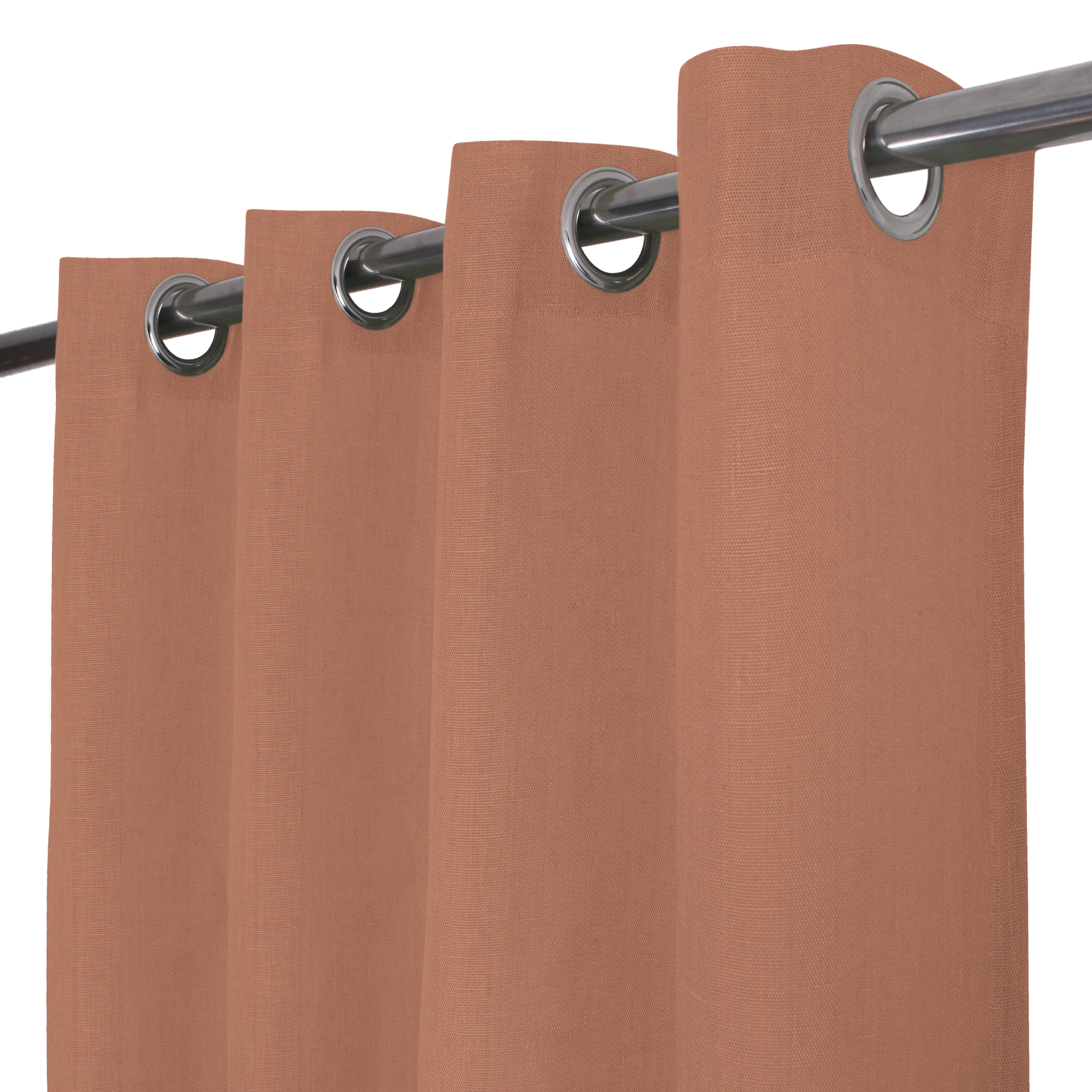 Cortinado ilhós Lenaya 140x280cm cotta 4 Inspire - 4