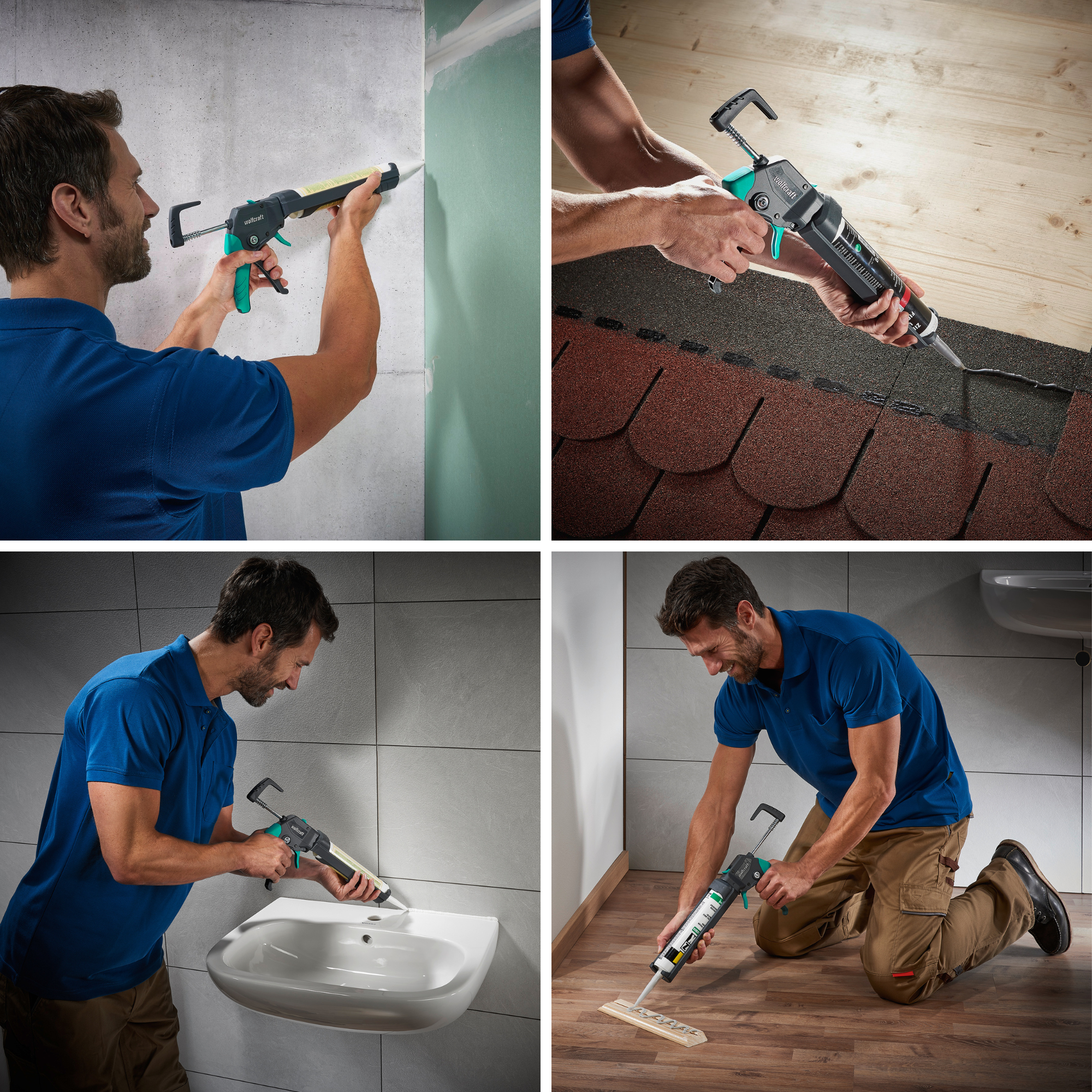 Pistolet à cartouche MG 550 silicone/acrylique/colle pression max. 220kg - 5