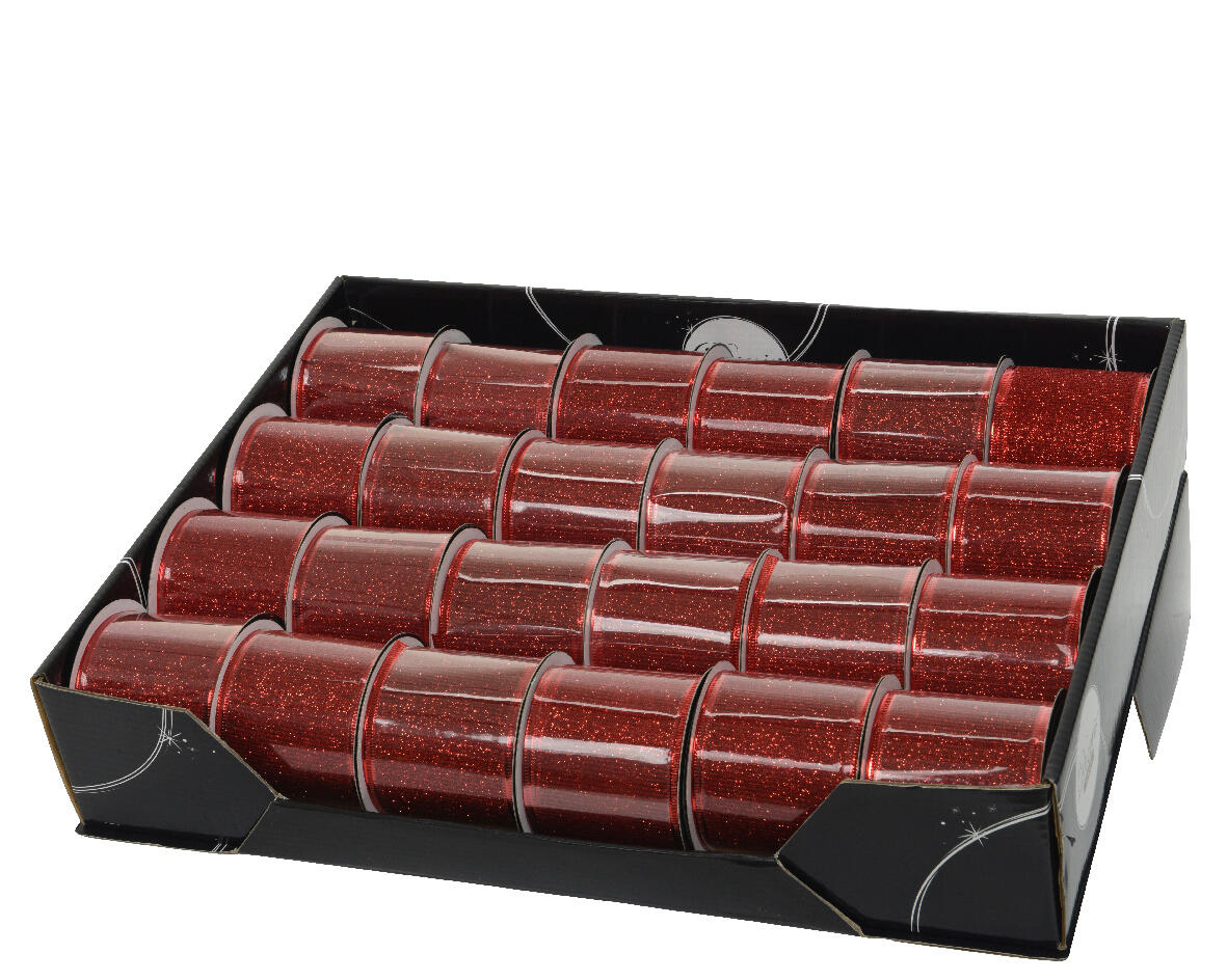 Cinta decorativa rojo 6.3x270cm - 3