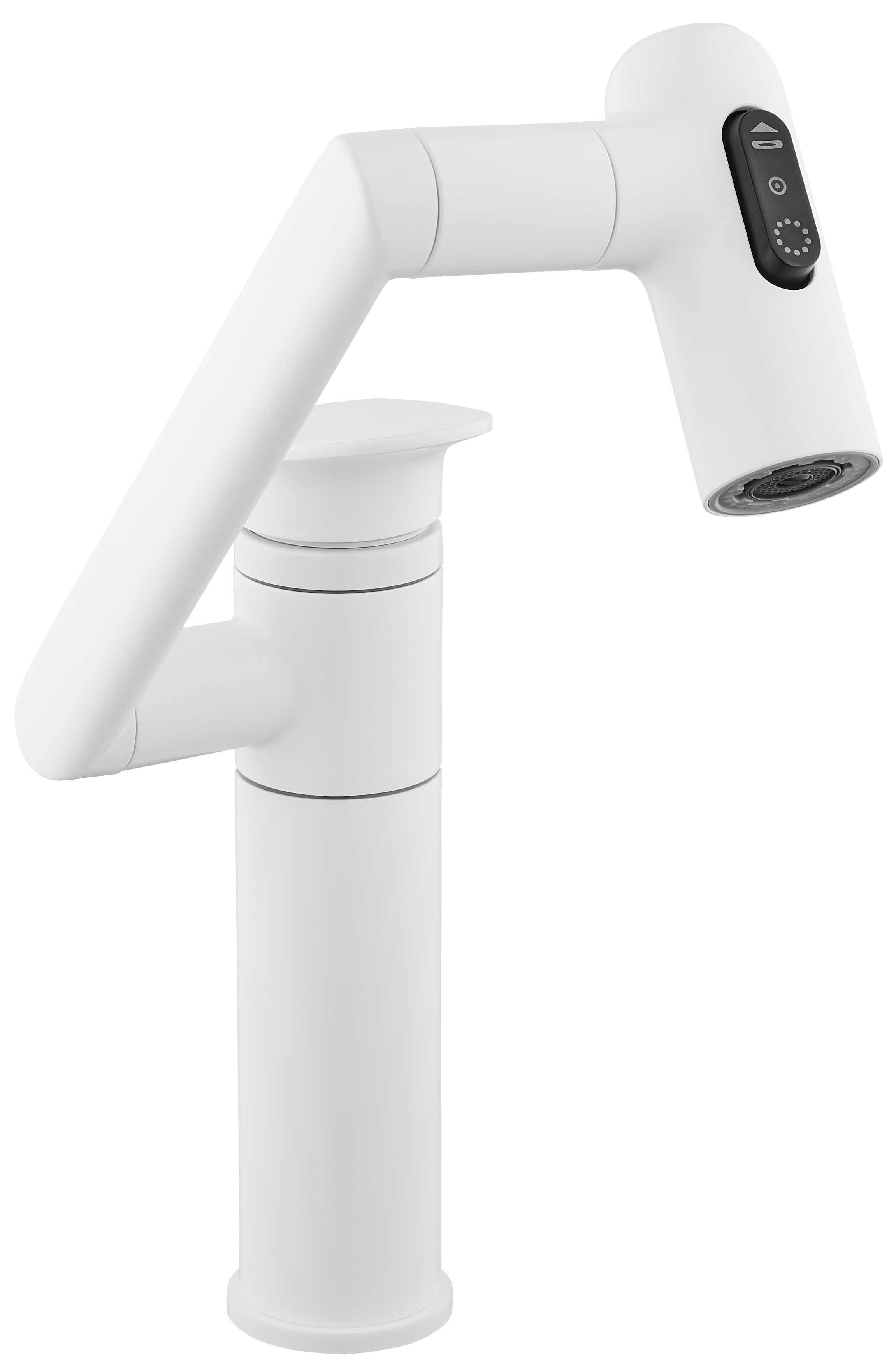 Bateria umywalkowa wysoka obrotowa biała LBL-28B