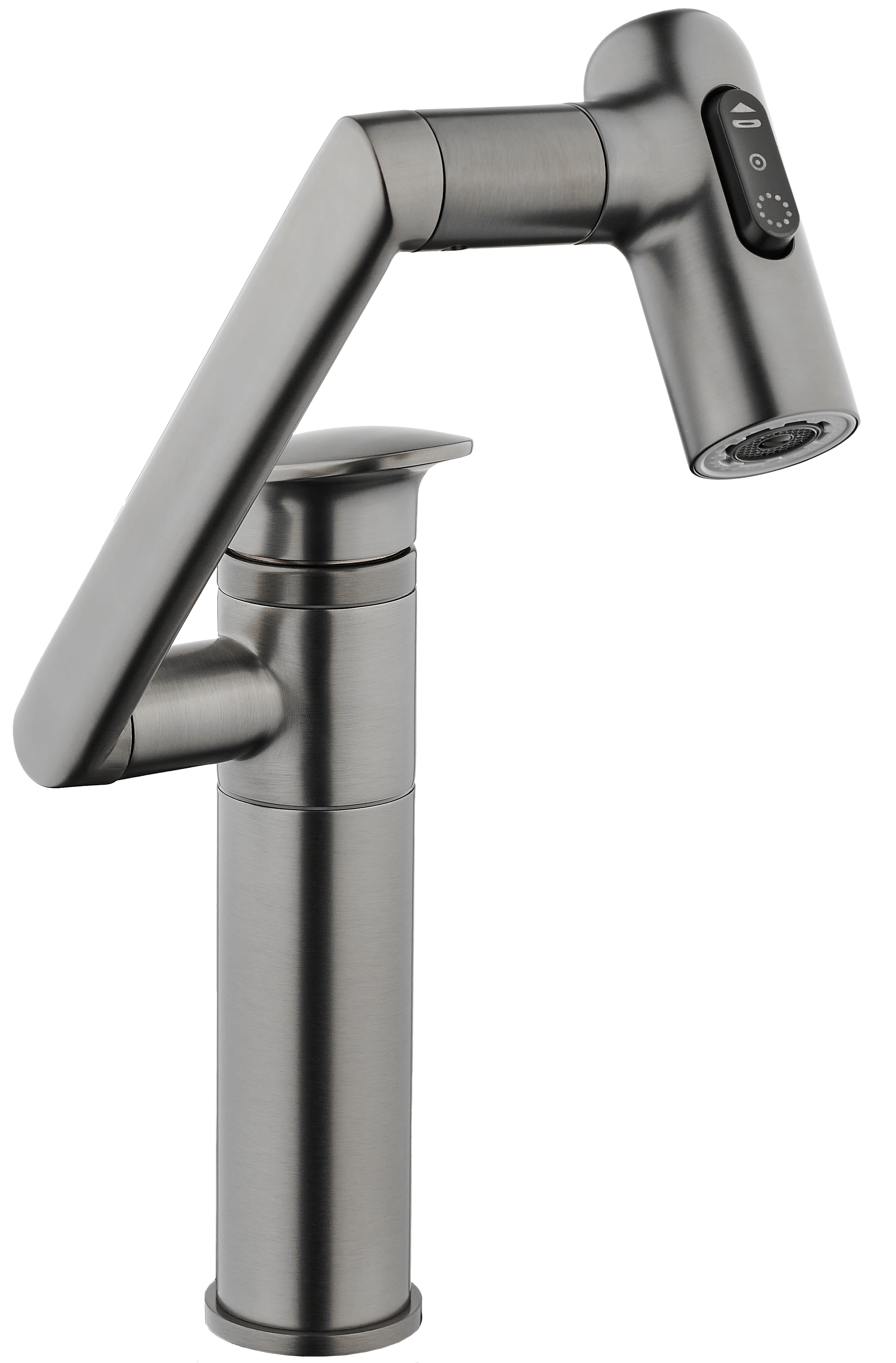 Bateria umywalkowa wysoka obrotowa czarny chrom LBL-28G