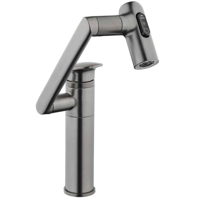 Bateria umywalkowa wysoka obrotowa czarny chrom LBL-28G