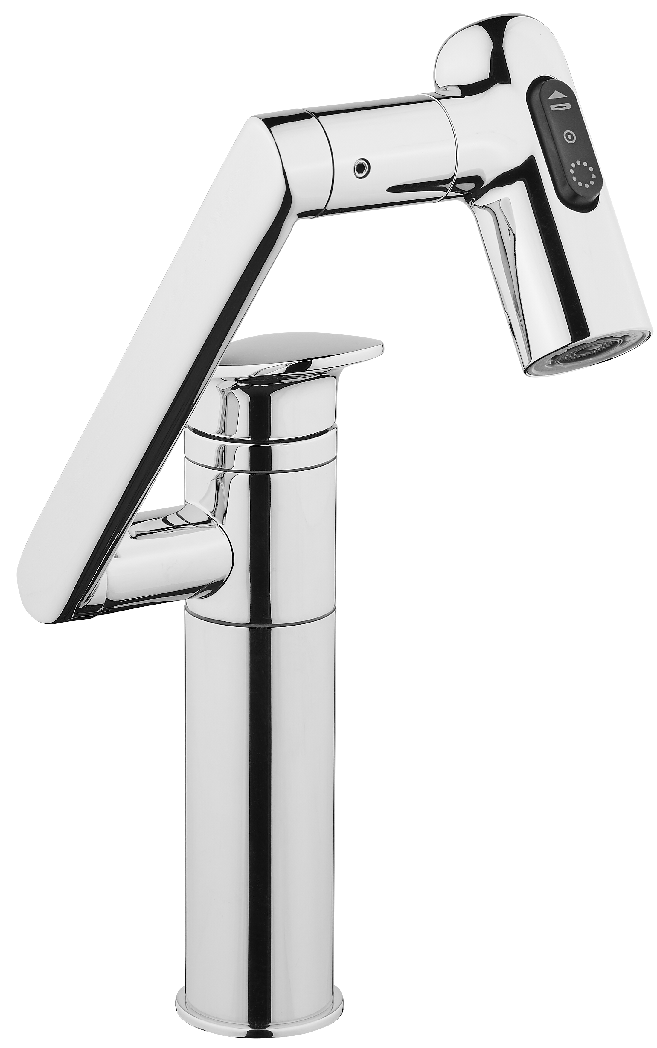 Bateria umywalkowa wysoka obrotowa chrom LBL-28S