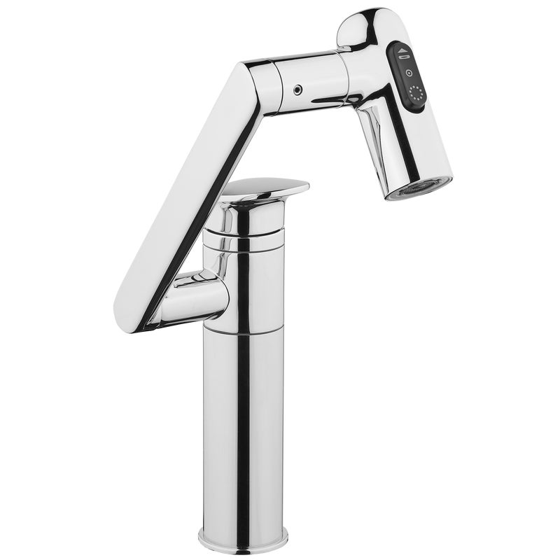 Bateria umywalkowa wysoka obrotowa chrom LBL-28S