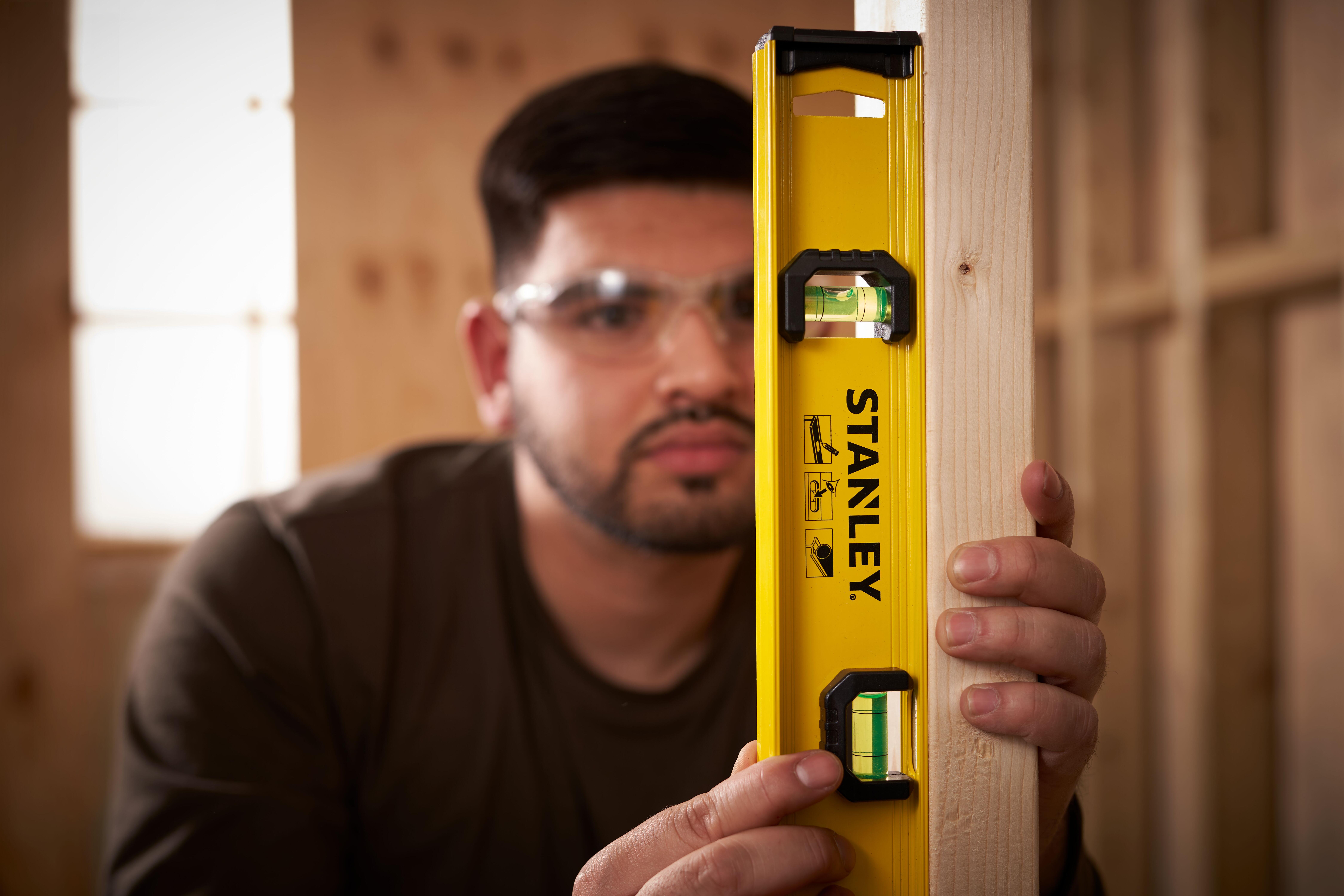 Livella manuale rettangolare STANLEY 45 cm 3 fiale - 4