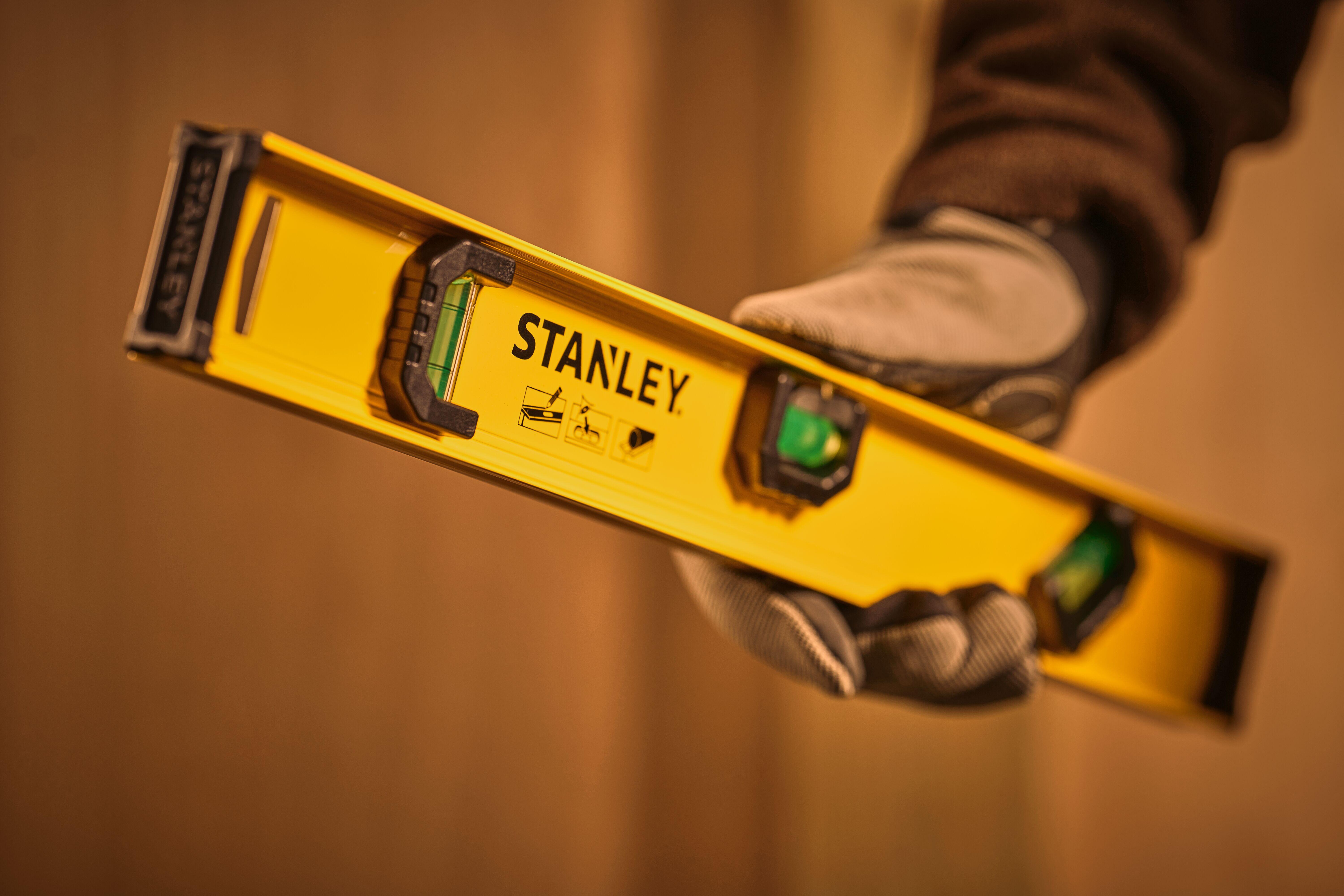 Livella manuale rettangolare STANLEY 45 cm 3 fiale - 3