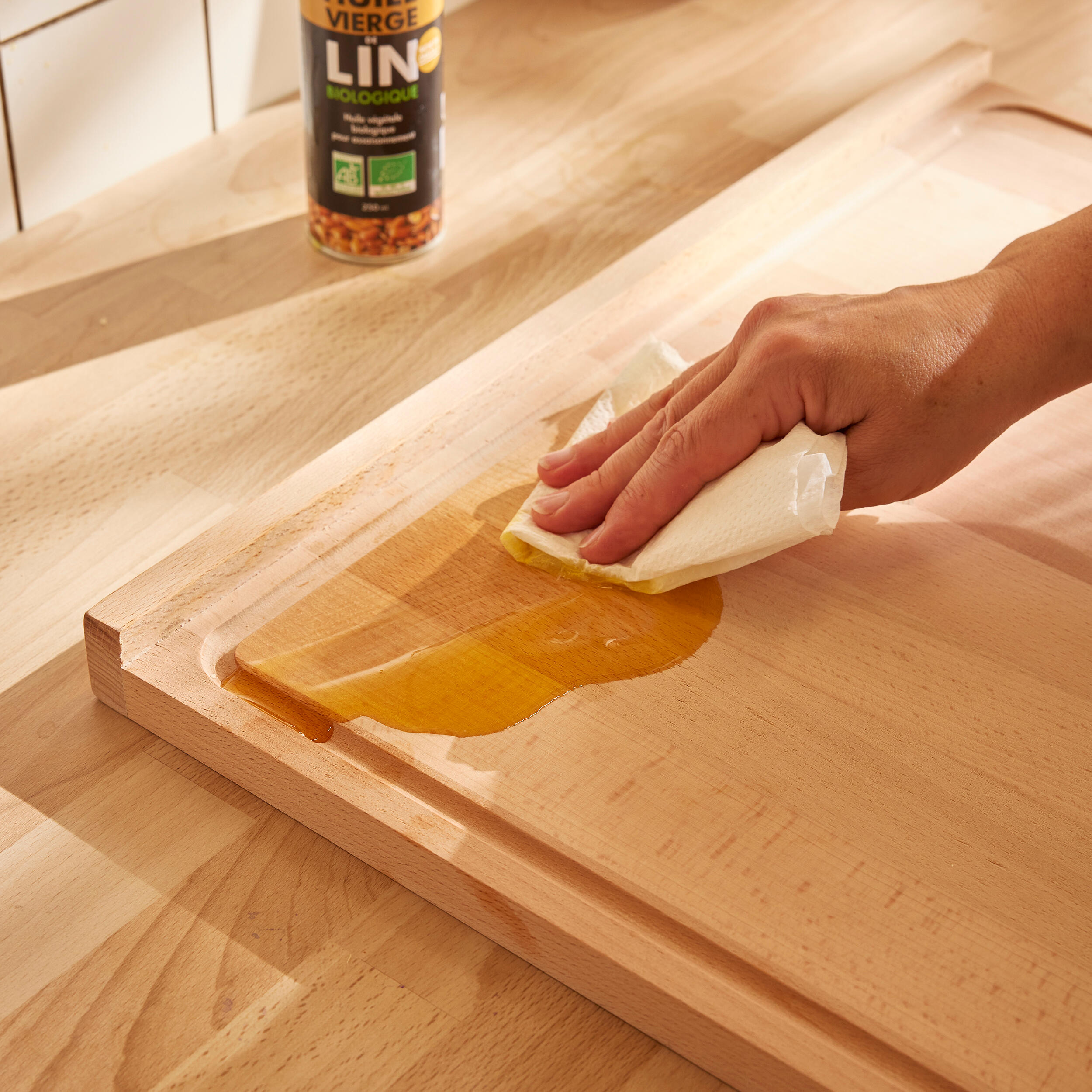 Tagliere DELINIA Scandi rettangolare in legno faggio 41.2 x 50 cm - 5