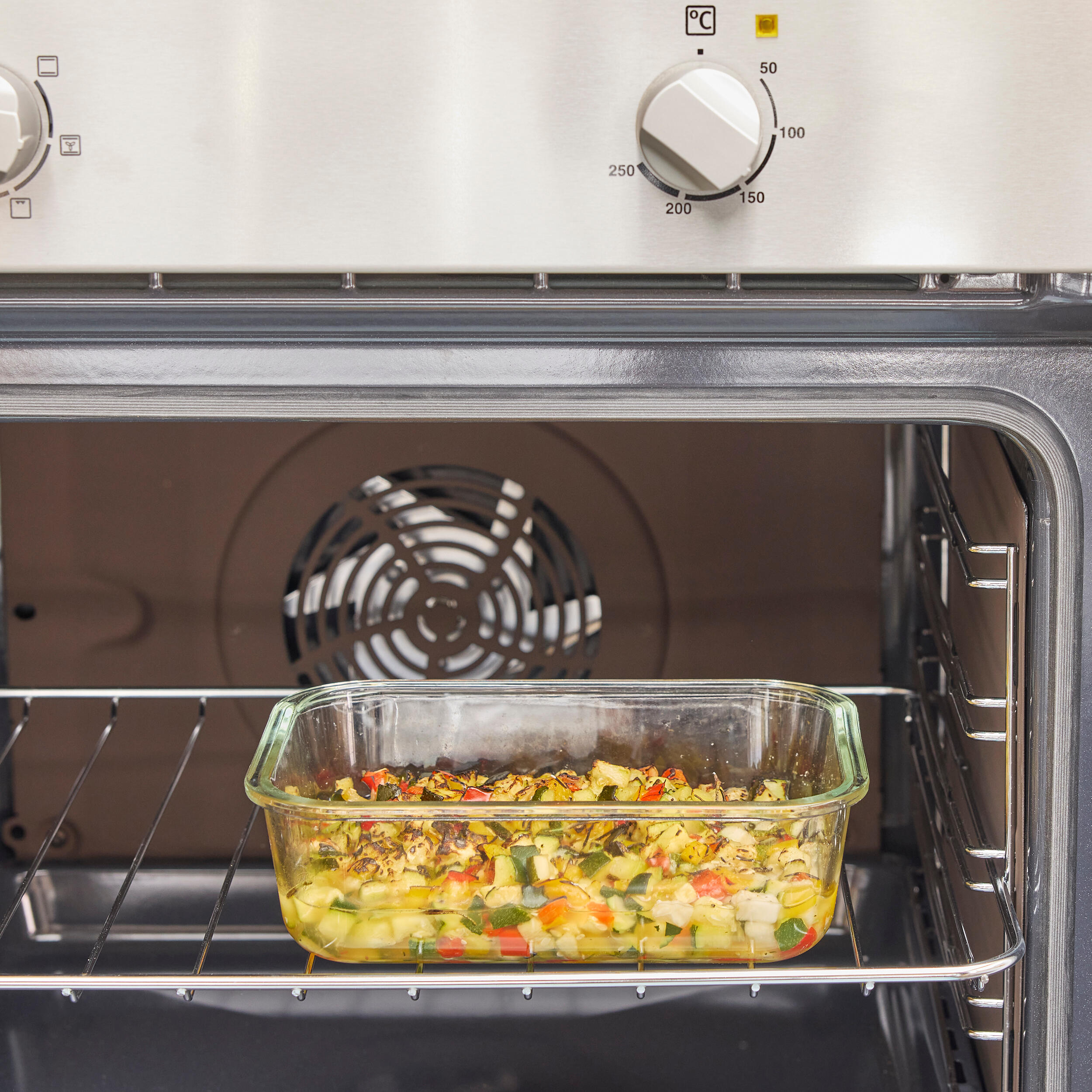 Set de 3 boîtes hermétiques en verre DELINIA, couvercles noir - 5