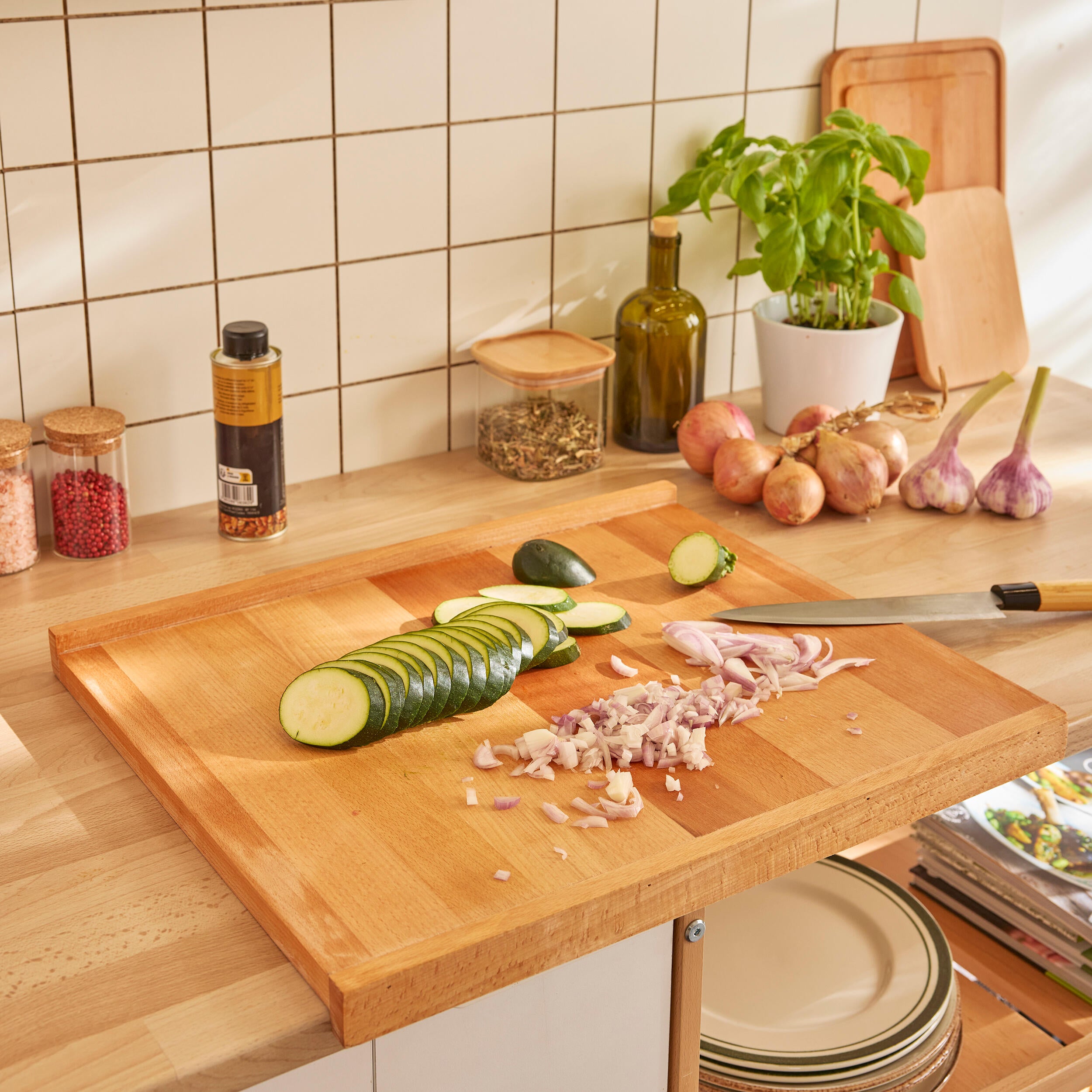 Planche à découper en hêtre l.41.2 x L.50 cm - 2