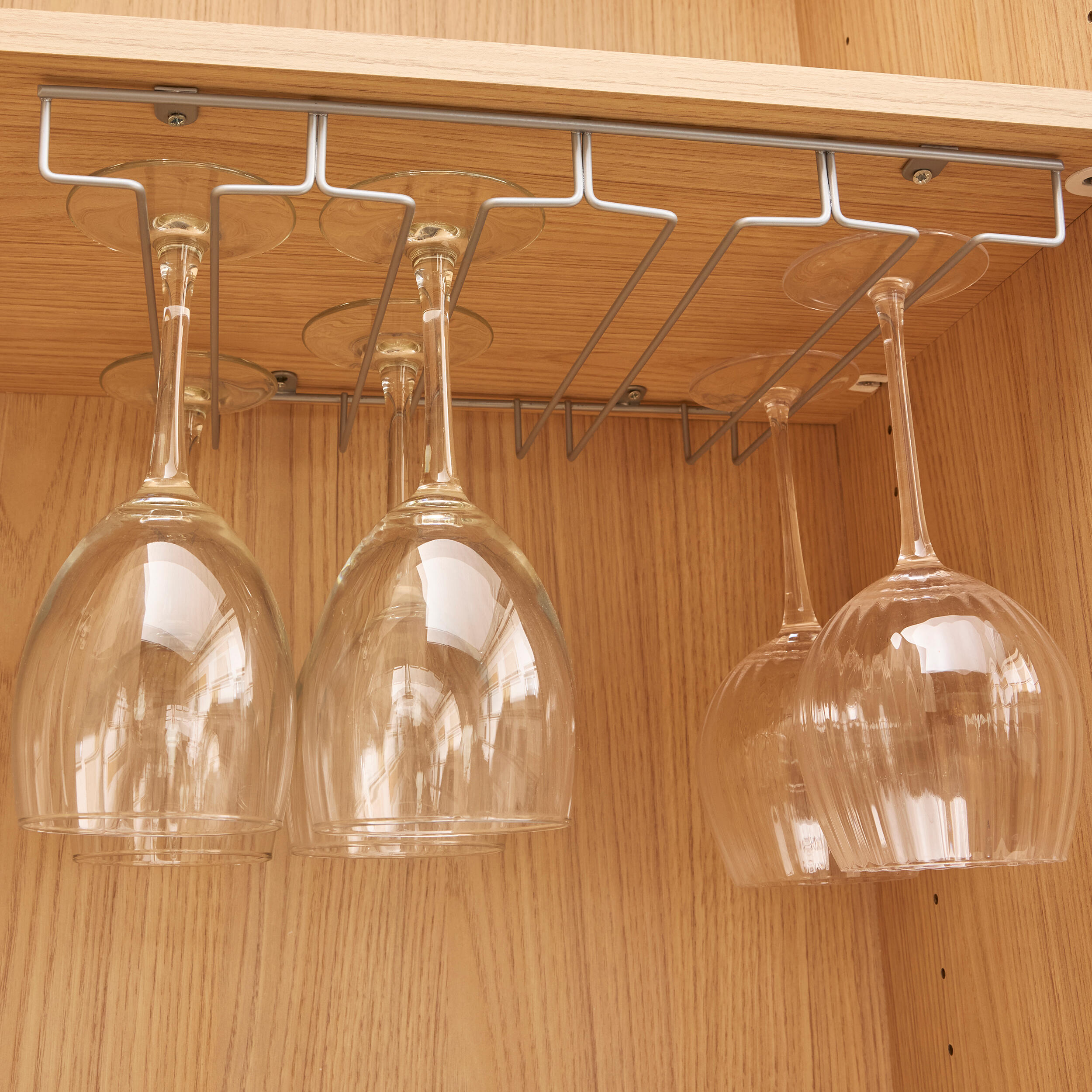 Porte-verre à vin acier l.36 x P.29 x H.3.5 cm - 2