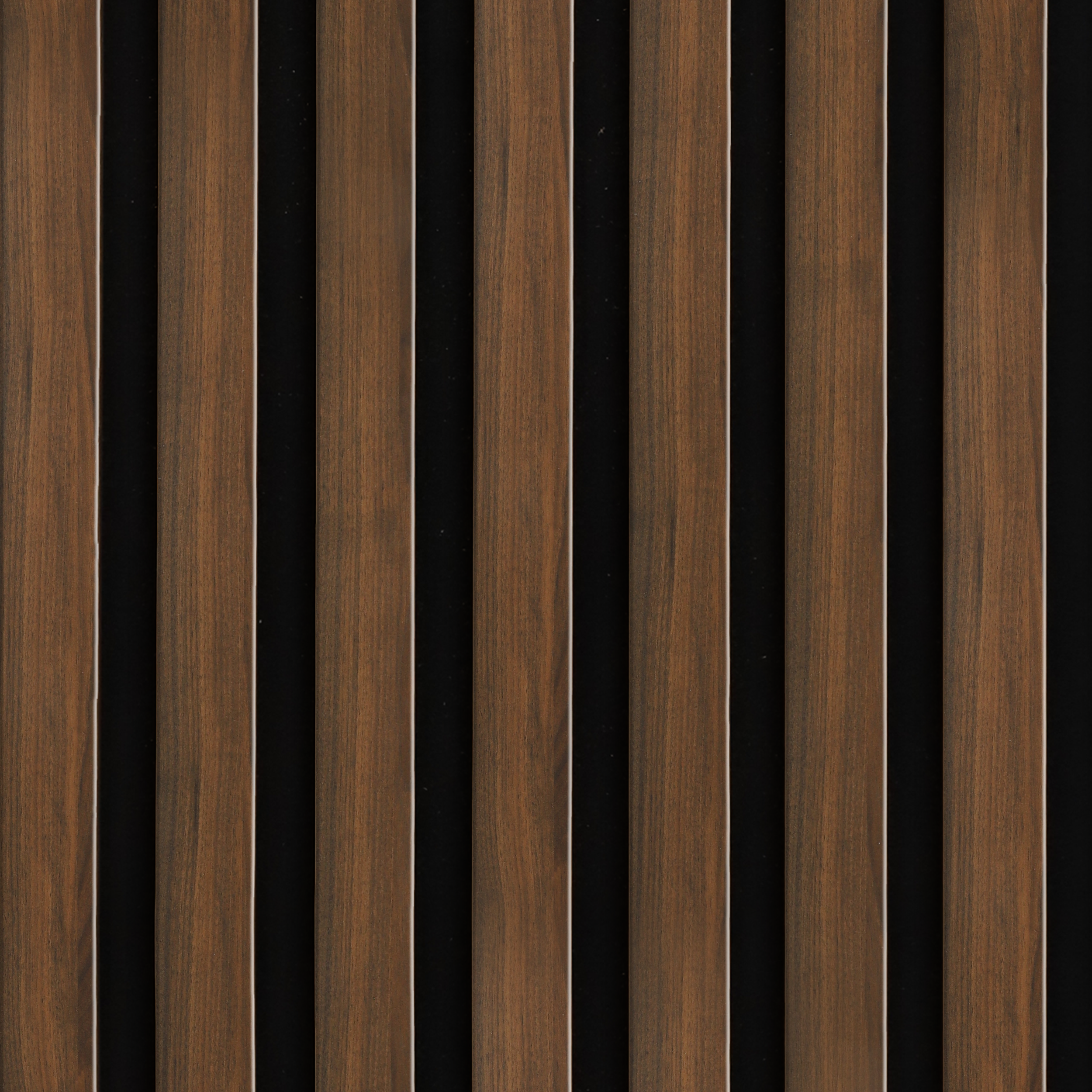 Panele ścienne 3D Lamel na czarnym filcu 265x30 cm Orzech Trend 7 lameli