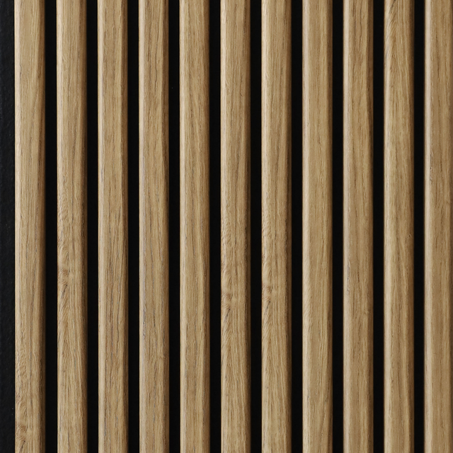 Panele ścienne 3D Lamel na czarnym filcu 265x30 cm Catania 11 lameli