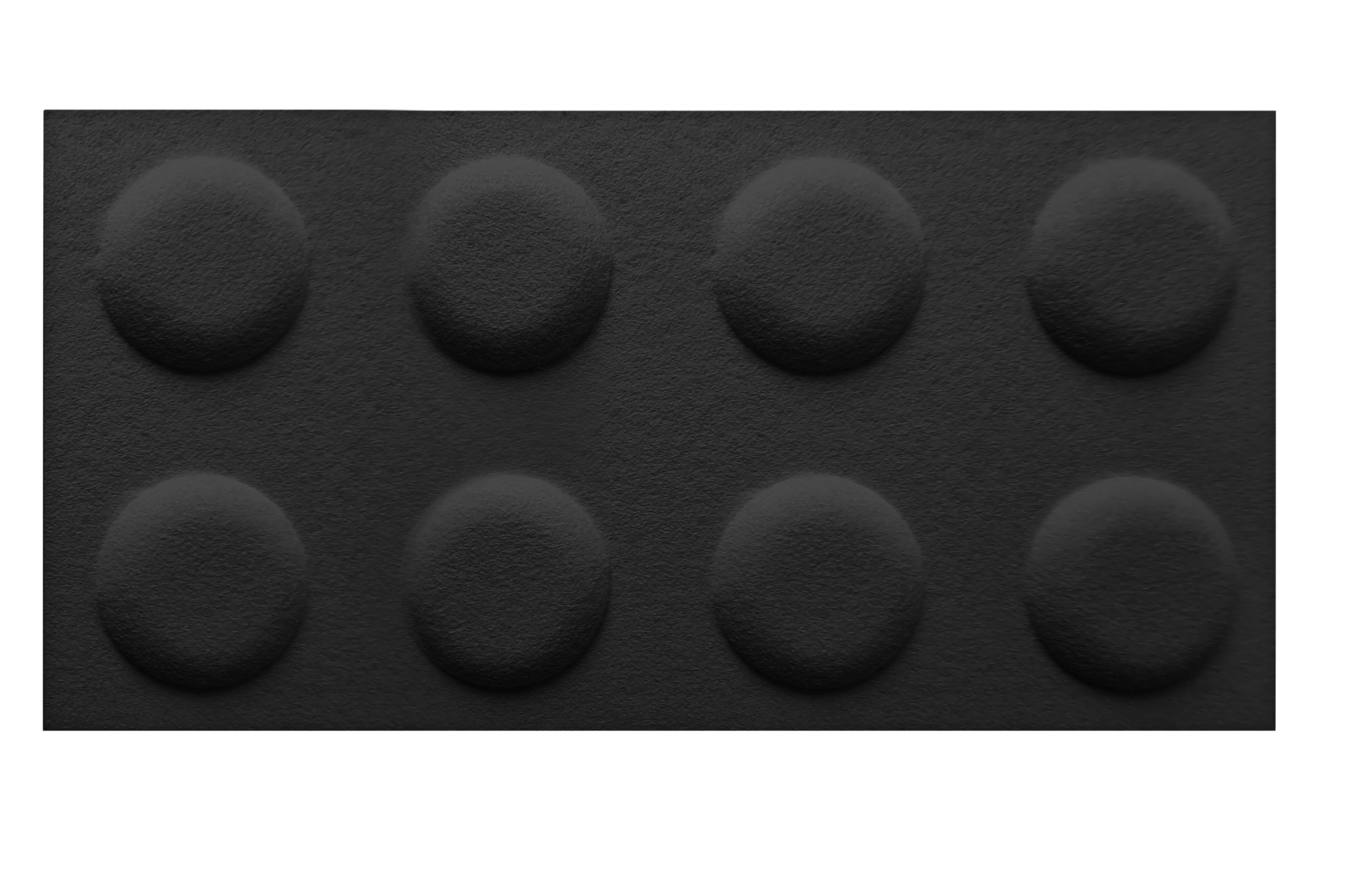 Panele ścienne 3D filcowe Klocek czarny 60x30 cm - 6