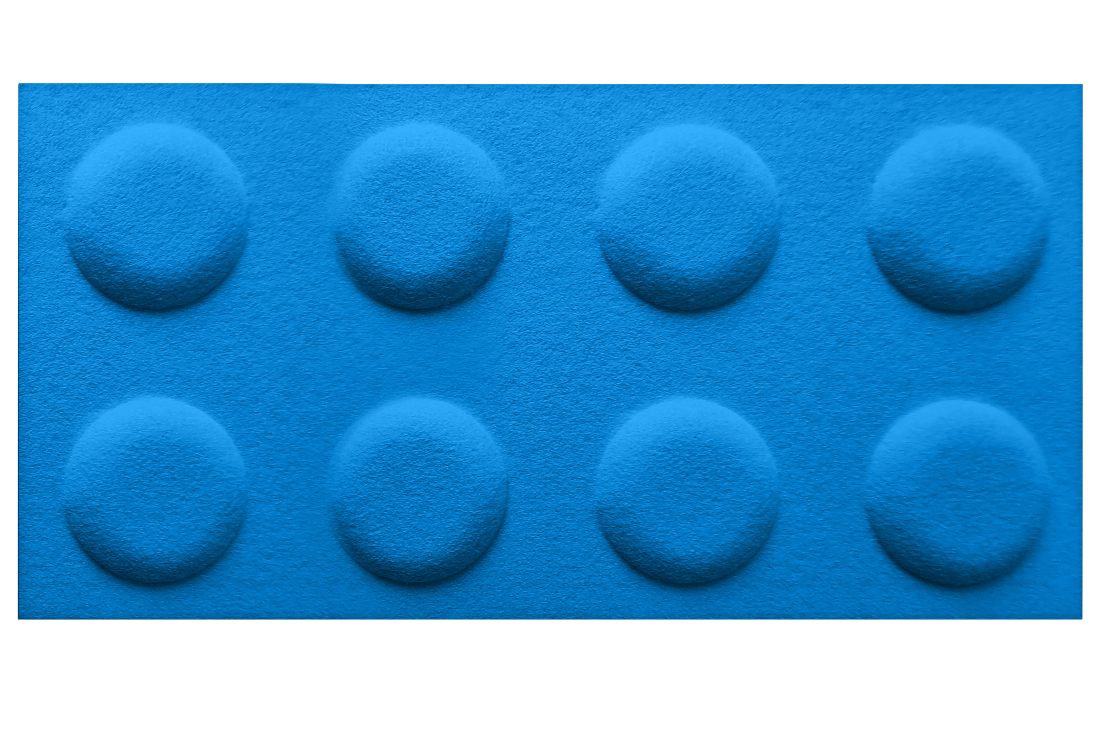 Panele ścienne 3D filcowe Klocek niebieski 60x30 cm - 6