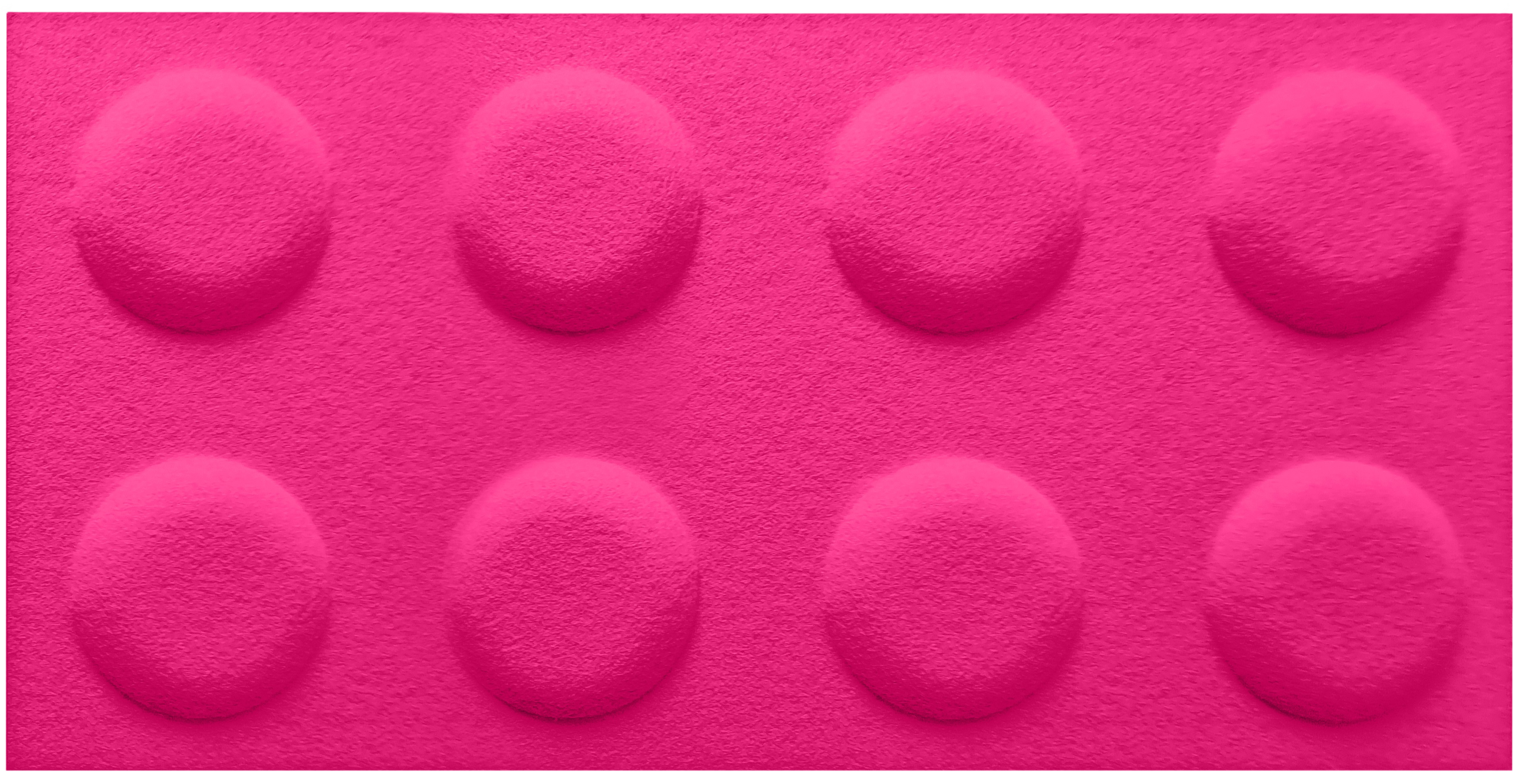 Panele ścienne 3D filcowe Klocek różowy 60x30 cm - 6