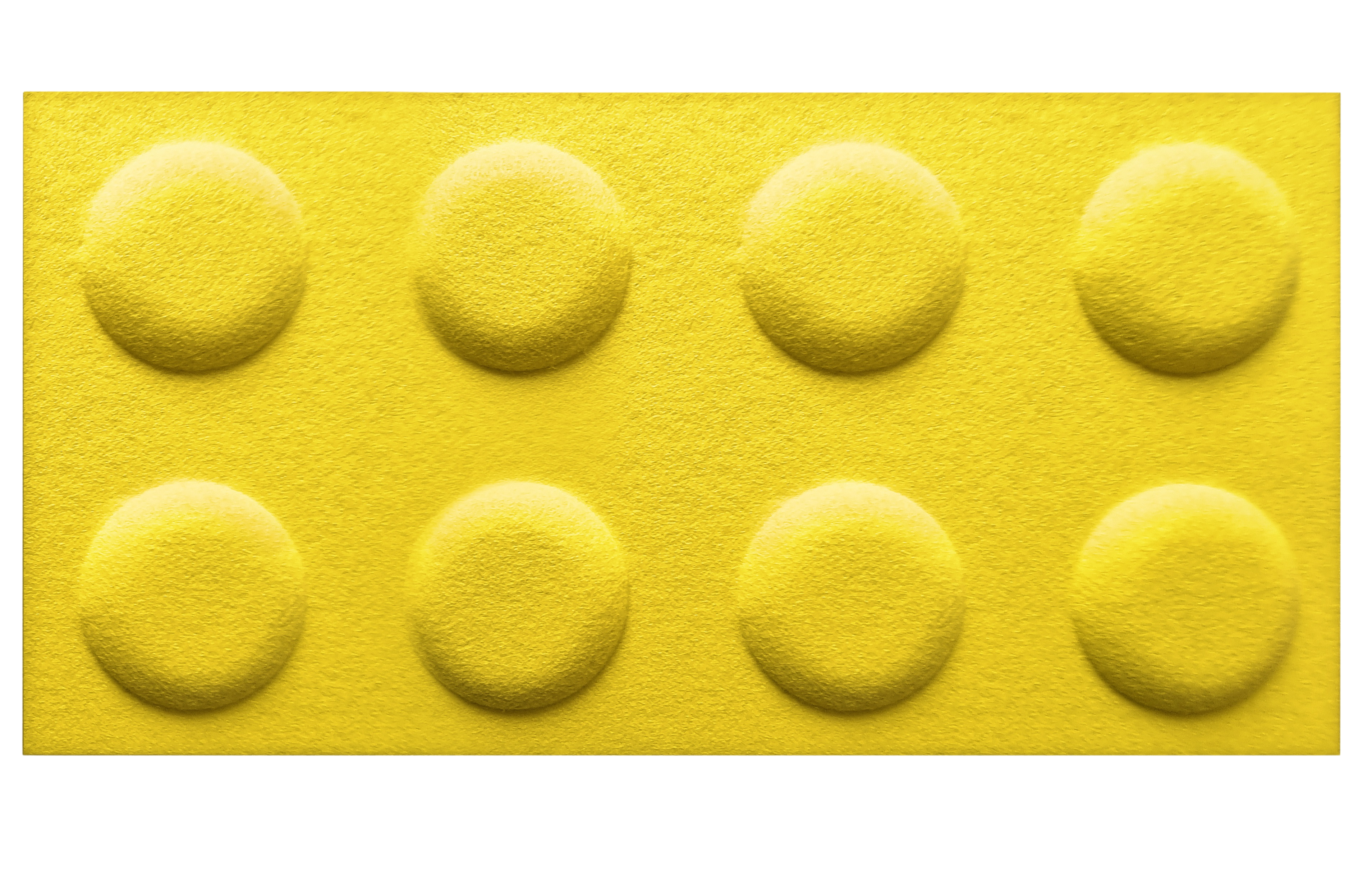 Panele ścienne 3D filcowe Klocek żółty 60x30 cm - 6