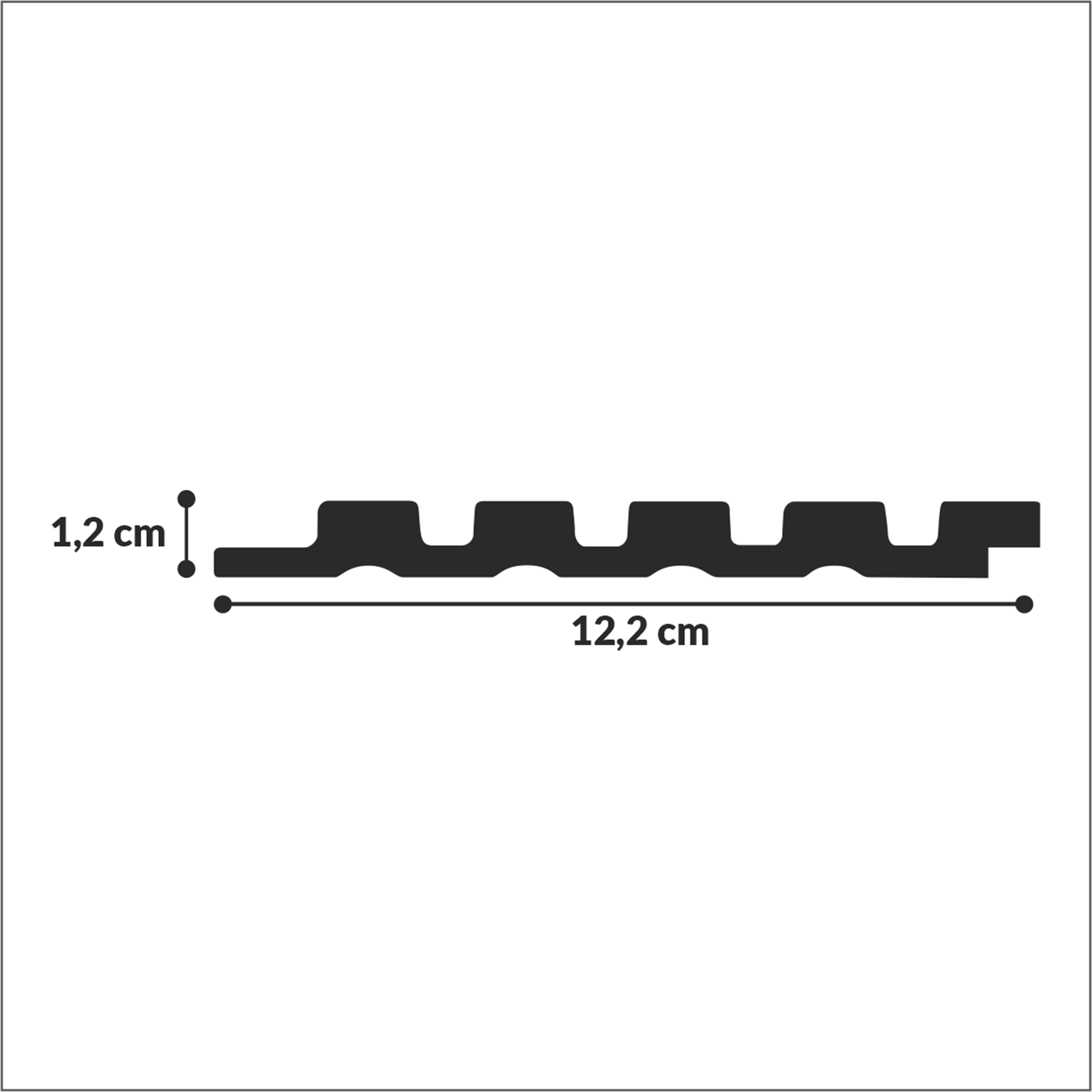 Panele ścienne 3D Lamel PCV Lineo Stripe 5 lameli - 3