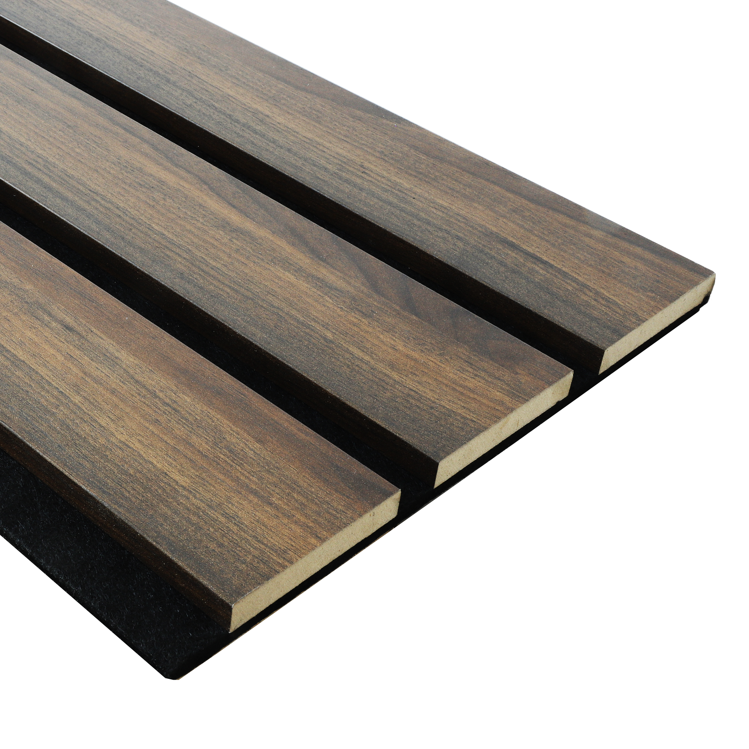 Panele ścienne 3D Lamel na czarnym filcu 265x30 cm Orzech Trend 3 lamele - 4