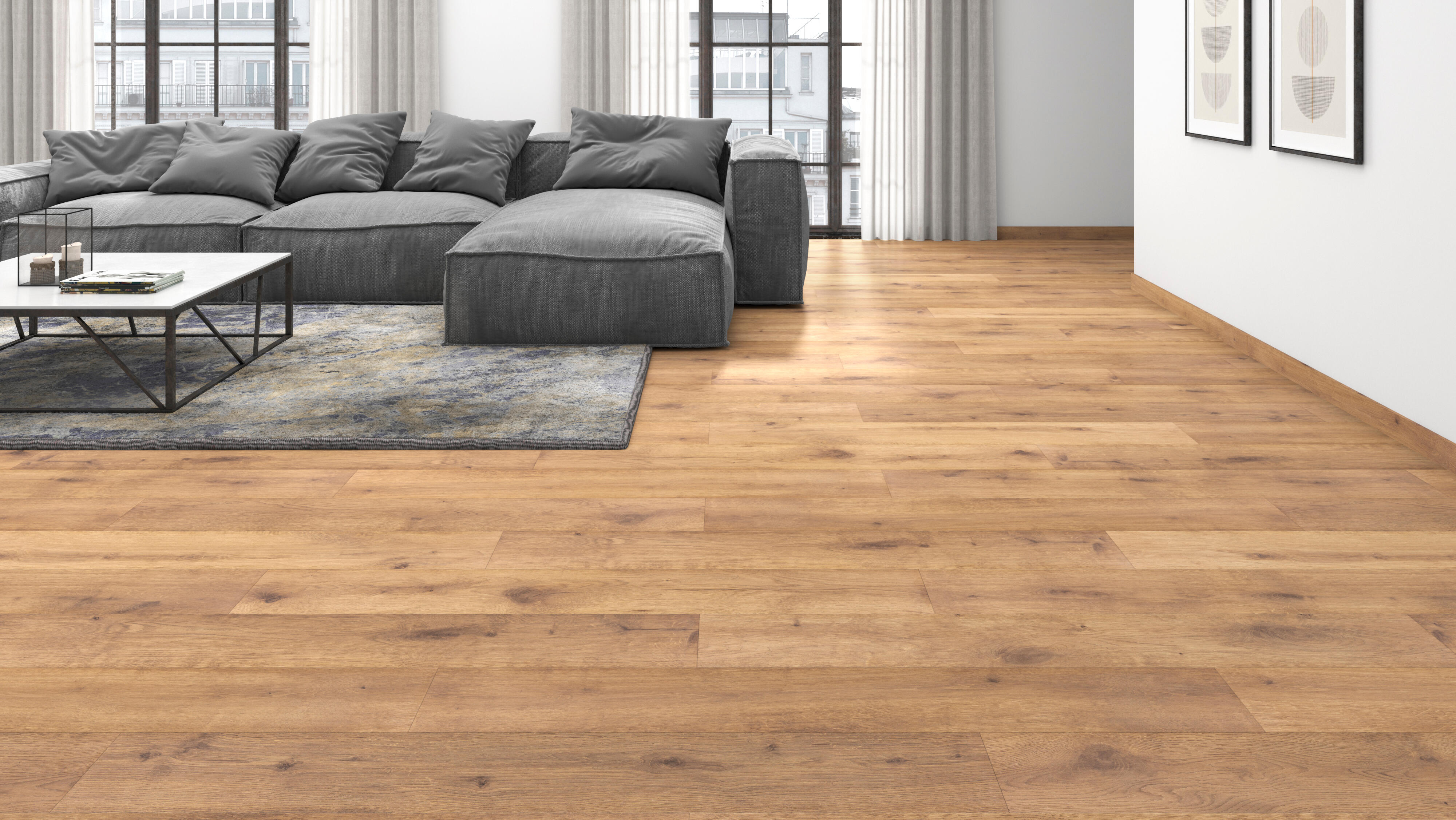 Pavimento flutuante laminado Bellville superior 8 mm Artens NAT330 - 9