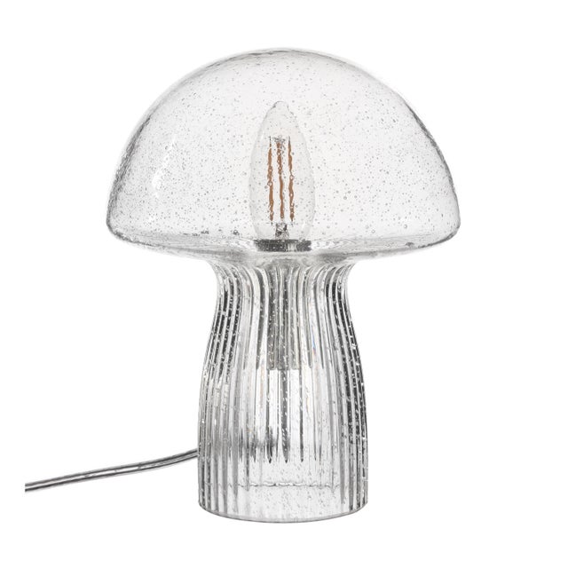Lampe E14 Aniek, verre, transparent, H. 23cm
