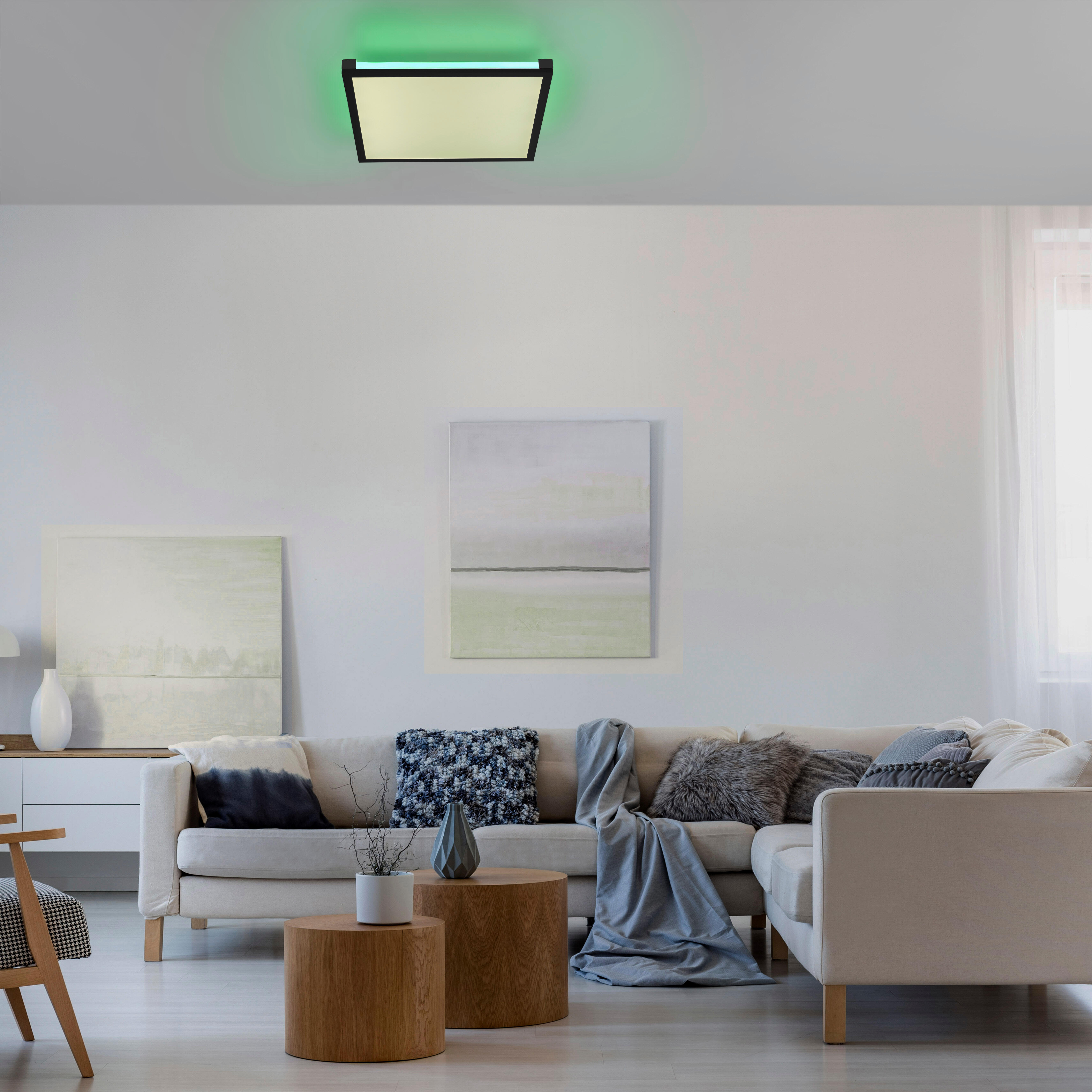 Plafón led mario 2700-5000k negro
