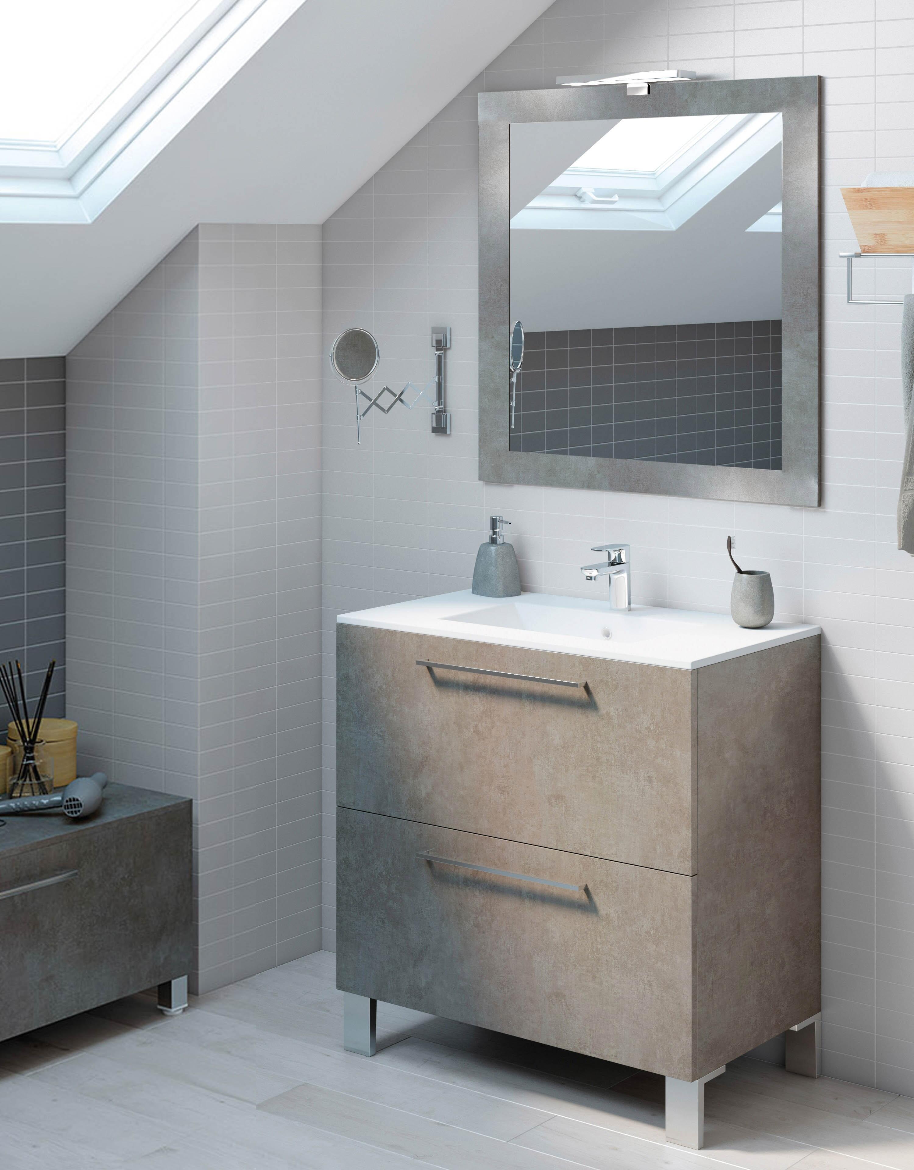 Lavatório de encastrar 81 cm branco Max - 7