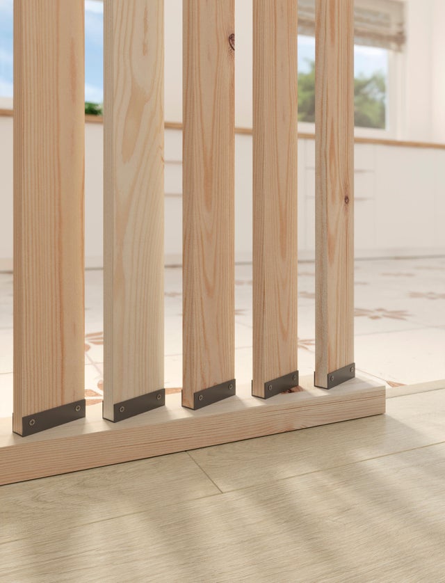 Kit divisoria interior de madeira 50x254cm gira