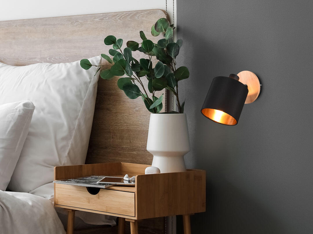 Foco decorativo TOMMY EXCL 1XE14 28W PRETO/DOURADO - 3