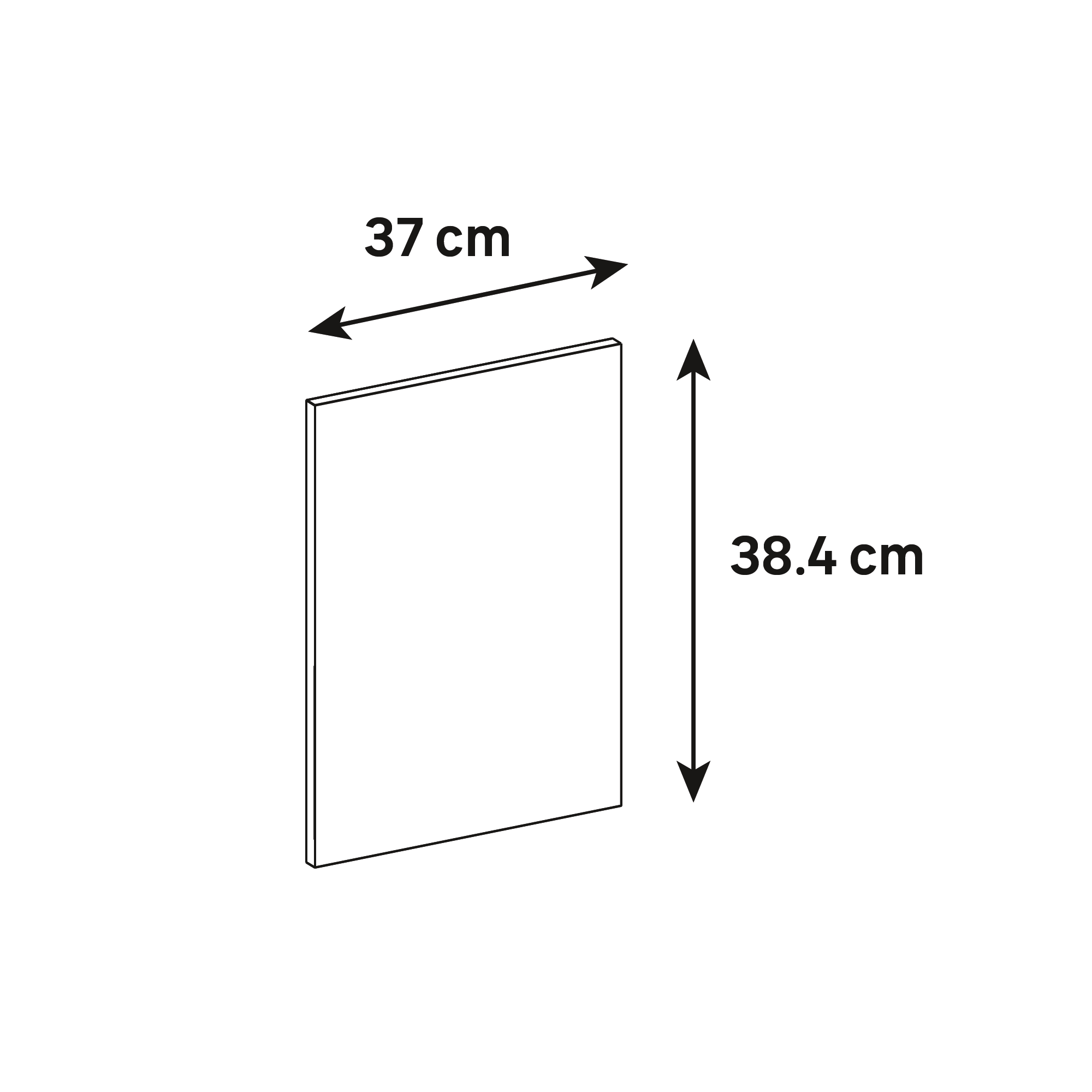 Joue de cuisine Vienne bleu iceberg mat H.38.1 x l.36.7 cm - 6