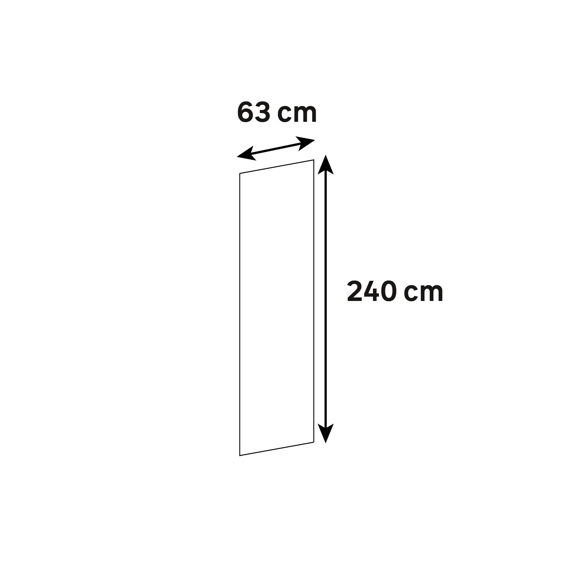 Joue cuisine Hudson chêne clair mat H.240 x l.63 cm - 6