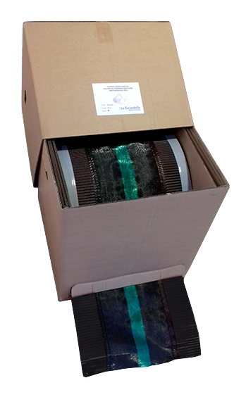 Closoir ventilé alu souple 39cm noir 5ml