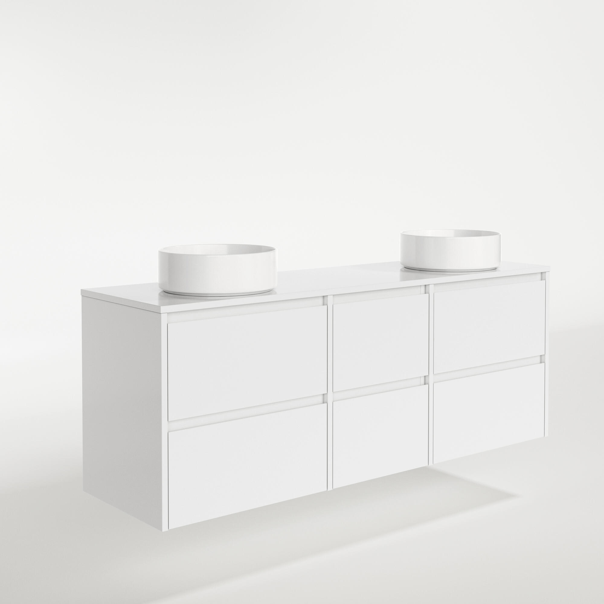 Mueble de baño moon blanco 160x45 cm