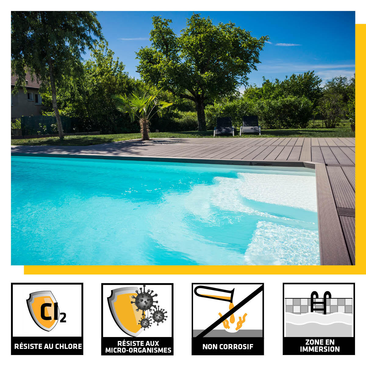 Mastic silicone SIKA Sikaseal Piscine & Bassin blanc 300ml - 3