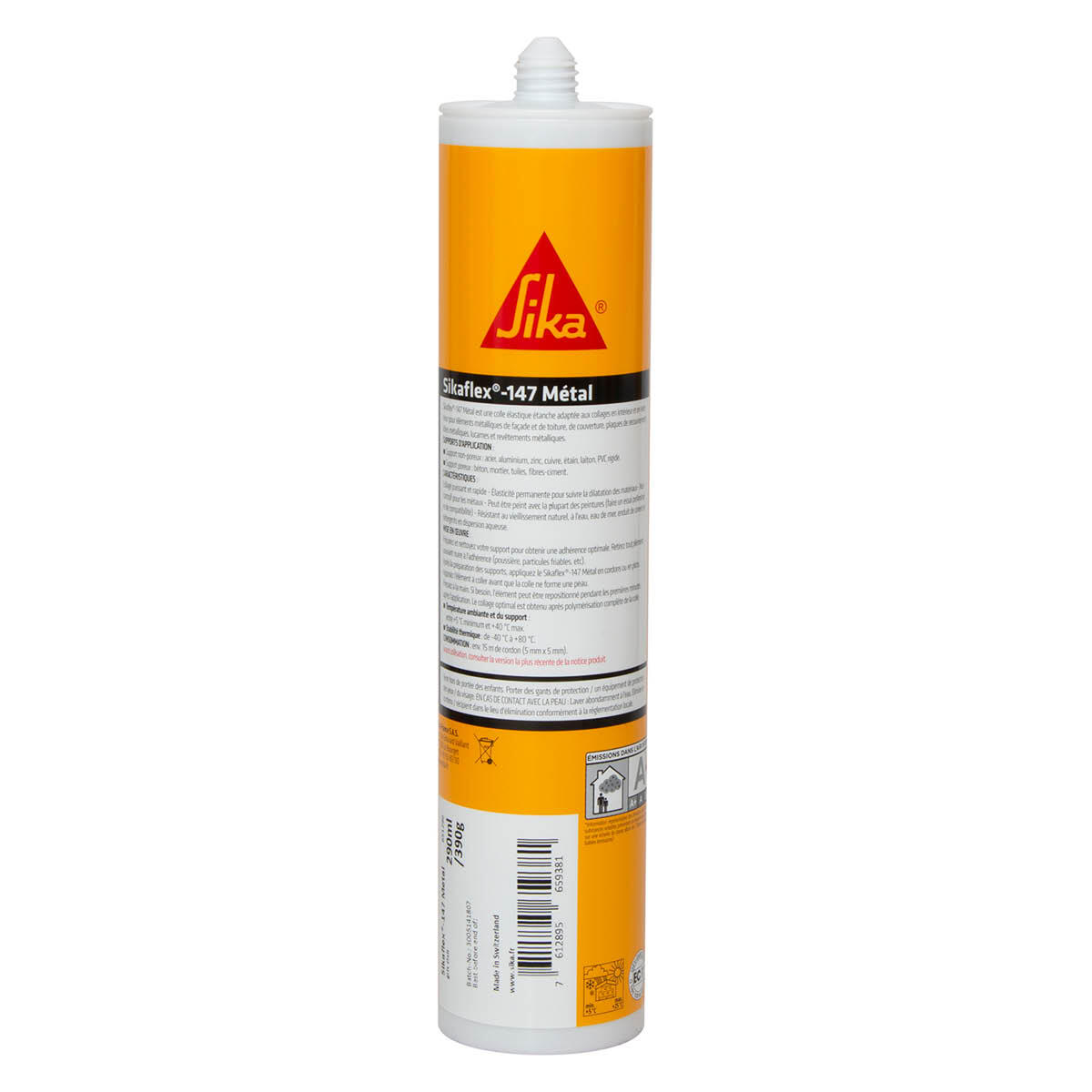 Mastic colle SIKA gris clair, 290 ml - 2