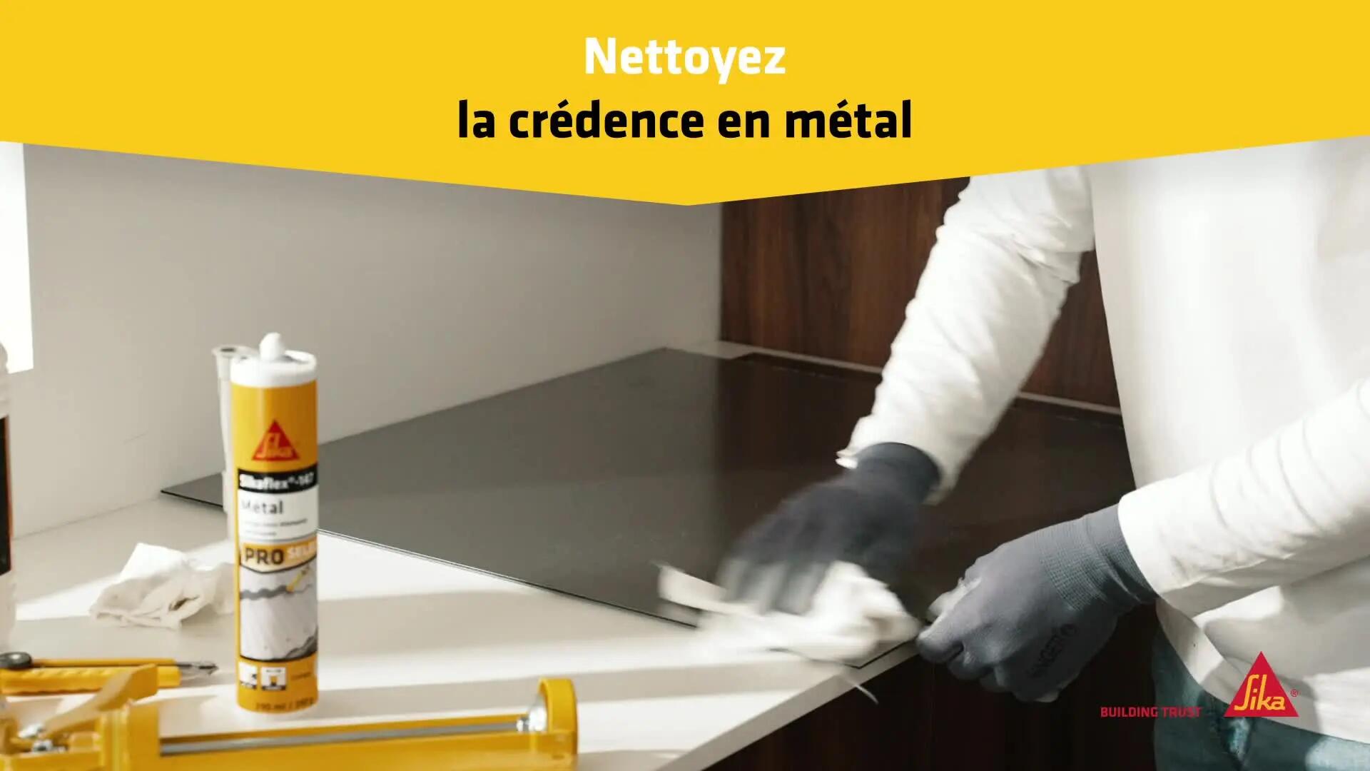 Mastic colle pour métal SIKA gris clair 290ml - 7